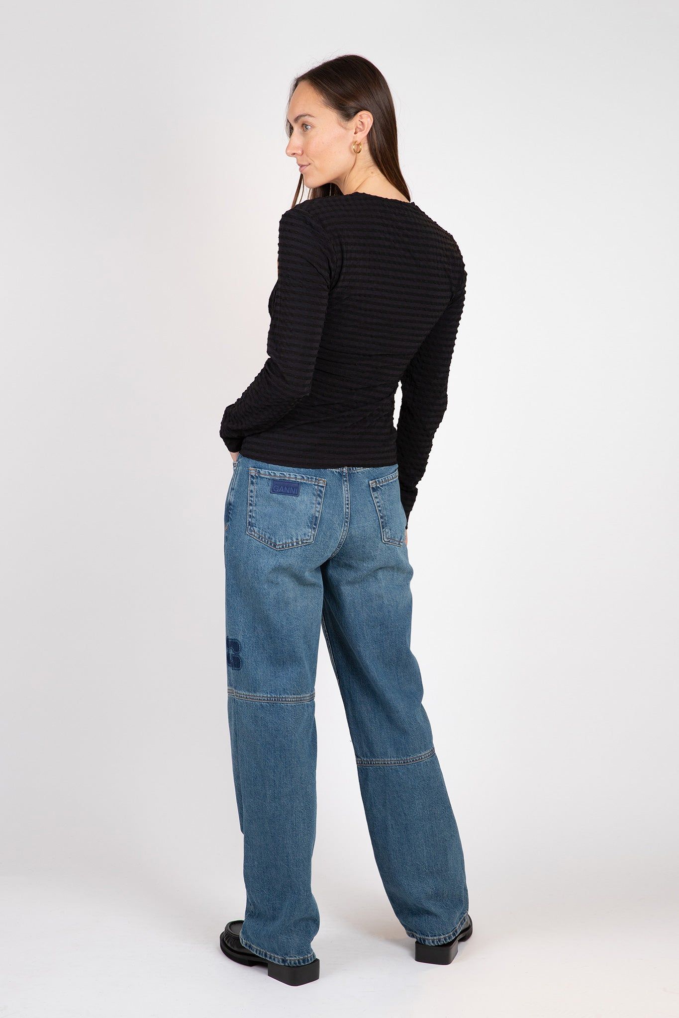 Stretch Seersucker Blouse sold by Hills Dry Goods product image thumbnail 3