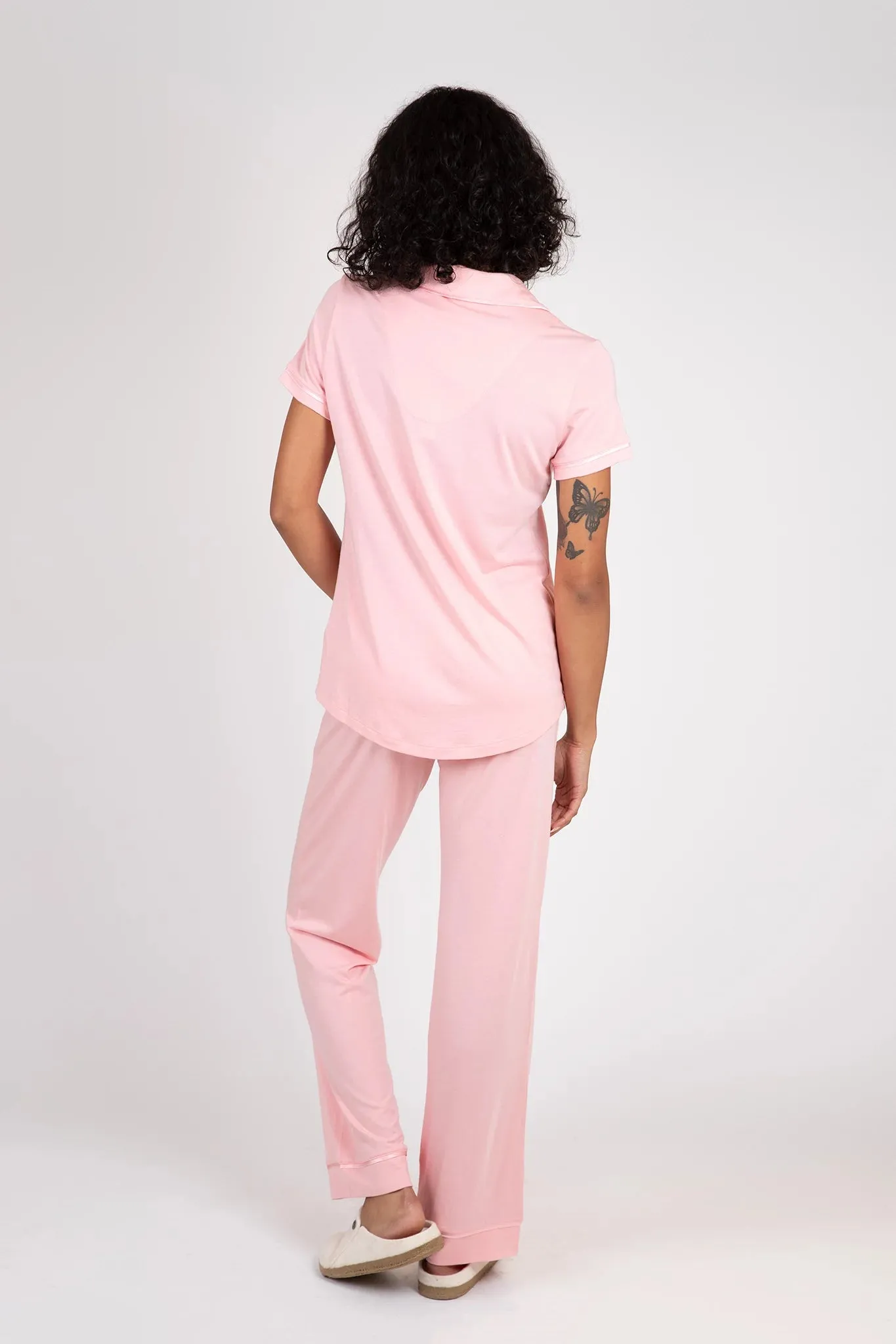 Bella Short Sleeve Top & Pant Pajama Set sold by Hills Dry Goods product image thumbnail 4