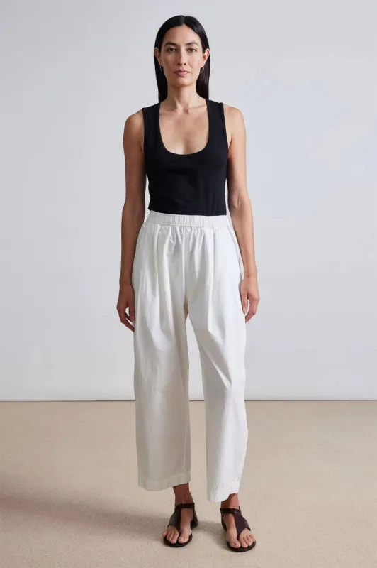 Spa Pleat Pant sold by Hills Dry Goods