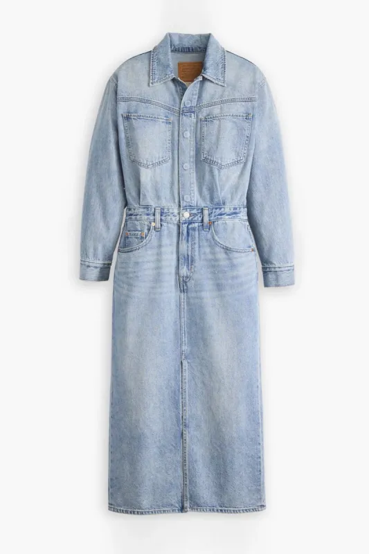 Western Denim Midi Dress made by Levi's