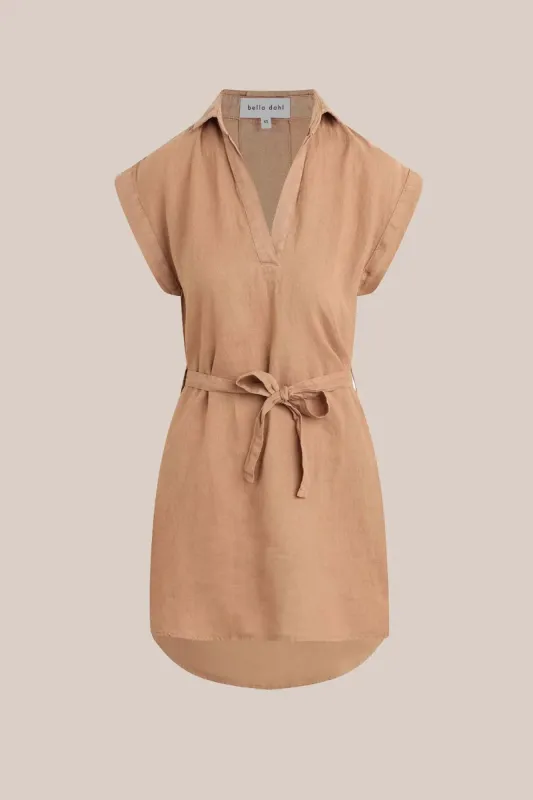Belted Linen Shirt Dress sold by Hills Dry Goods