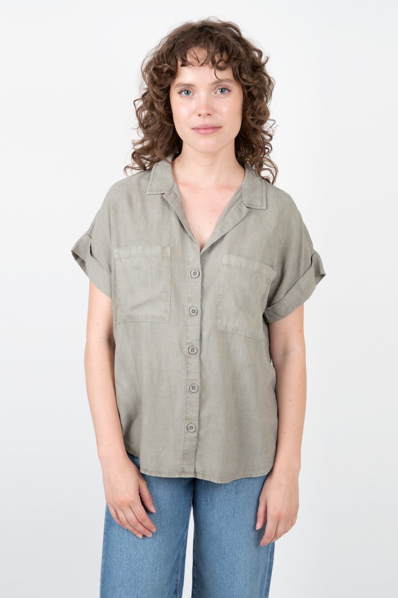 Short Sleeve Tencel Button Down sold by Hills Dry Goods product image thumbnail 2