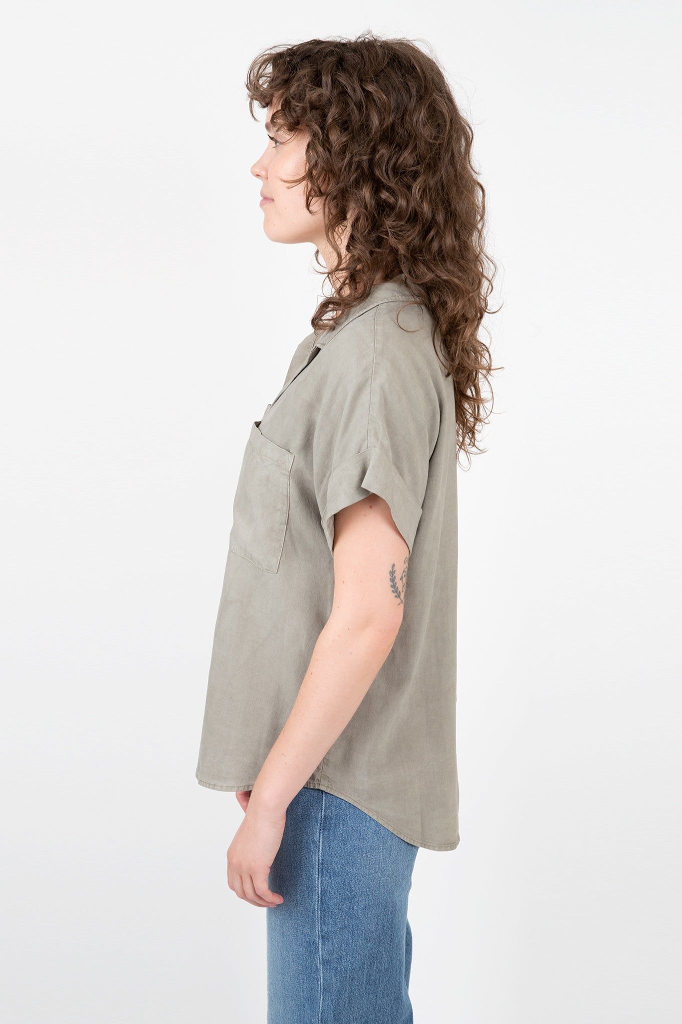 Short Sleeve Tencel Button Down sold by Hills Dry Goods product image thumbnail 3