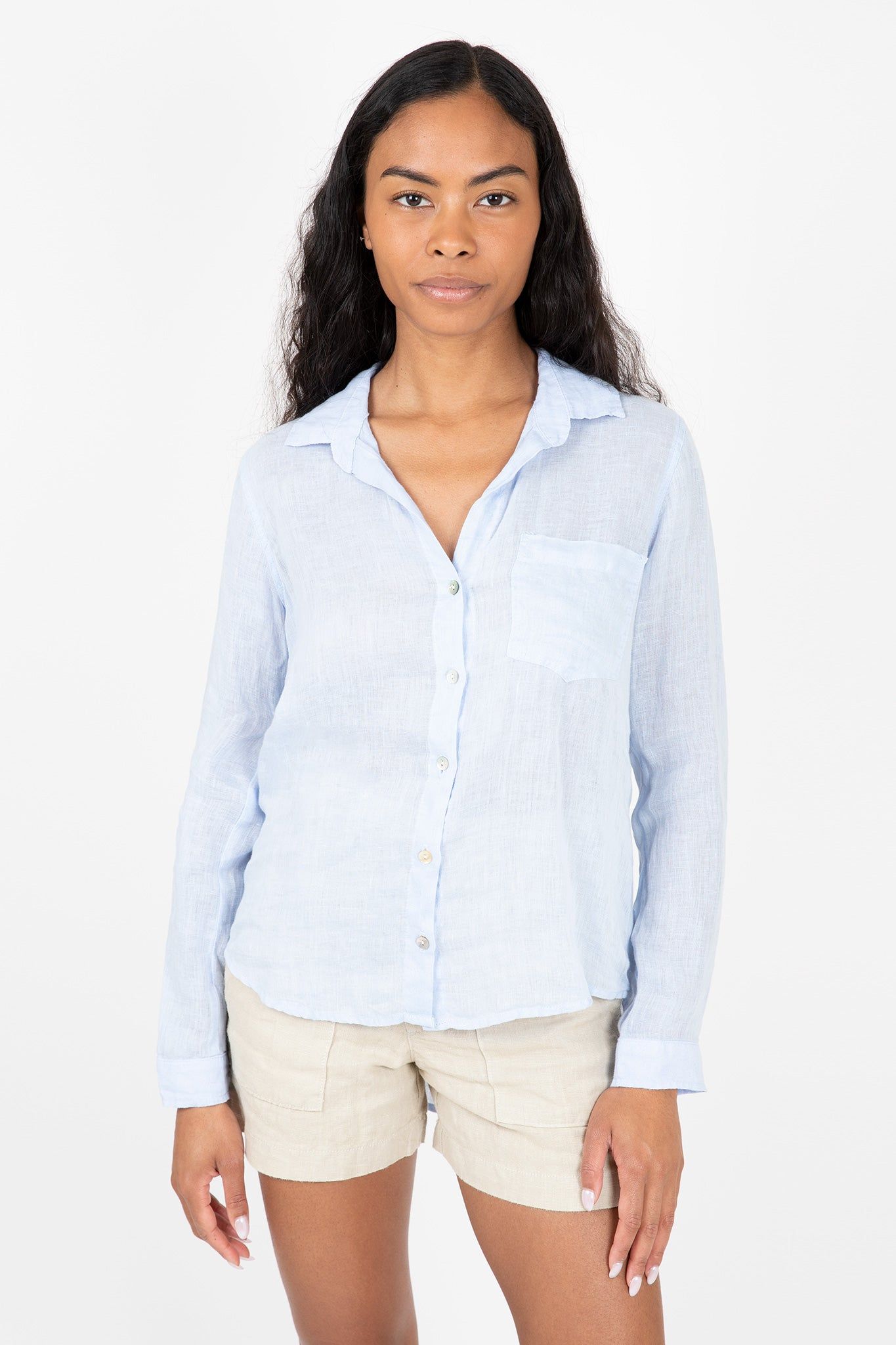 Linen Pocket Button Down sold by Hills Dry Goods