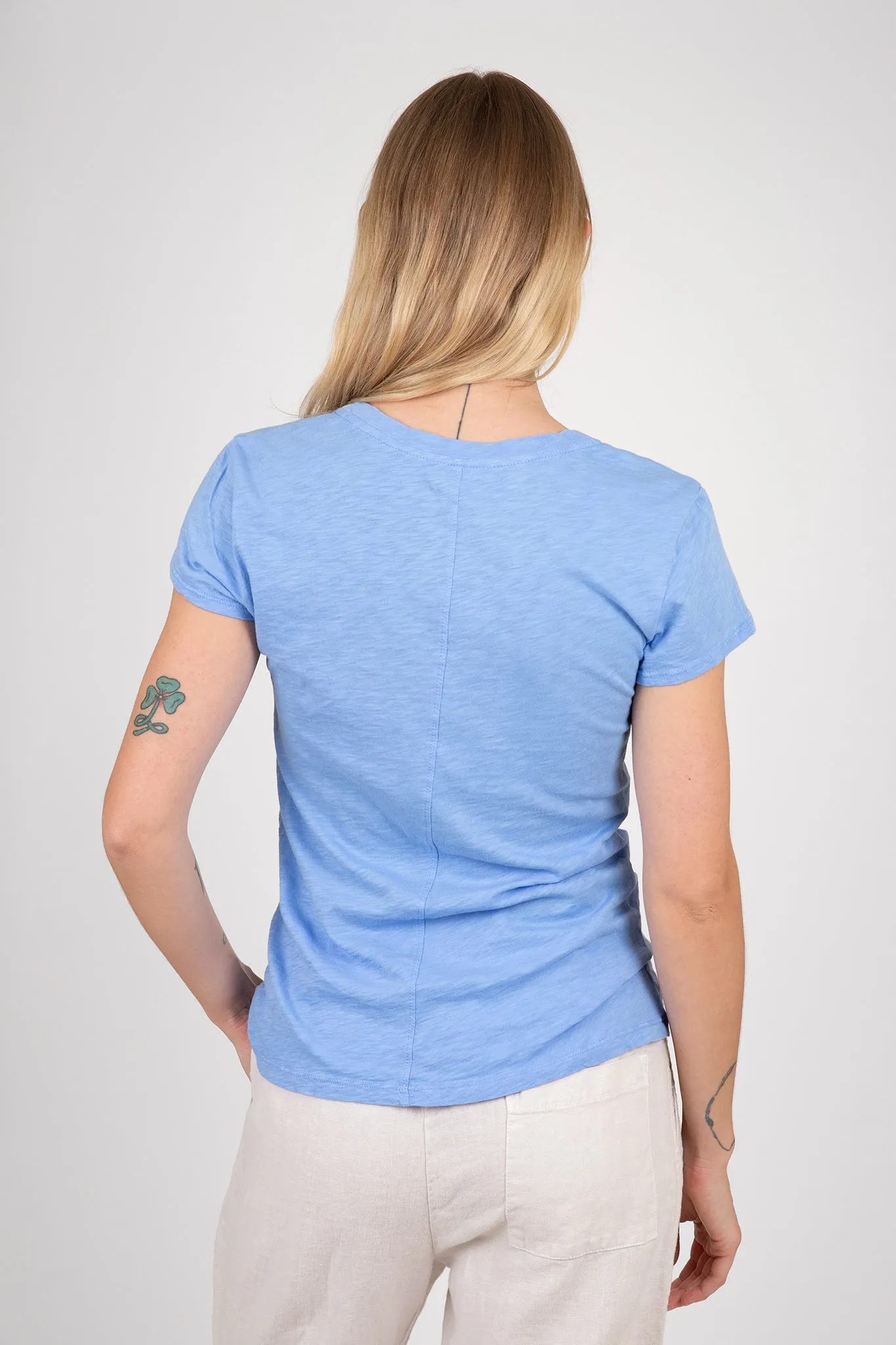 Odelia Cotton Slub Crew Neck Tee sold by Hills Dry Goods product image thumbnail 2