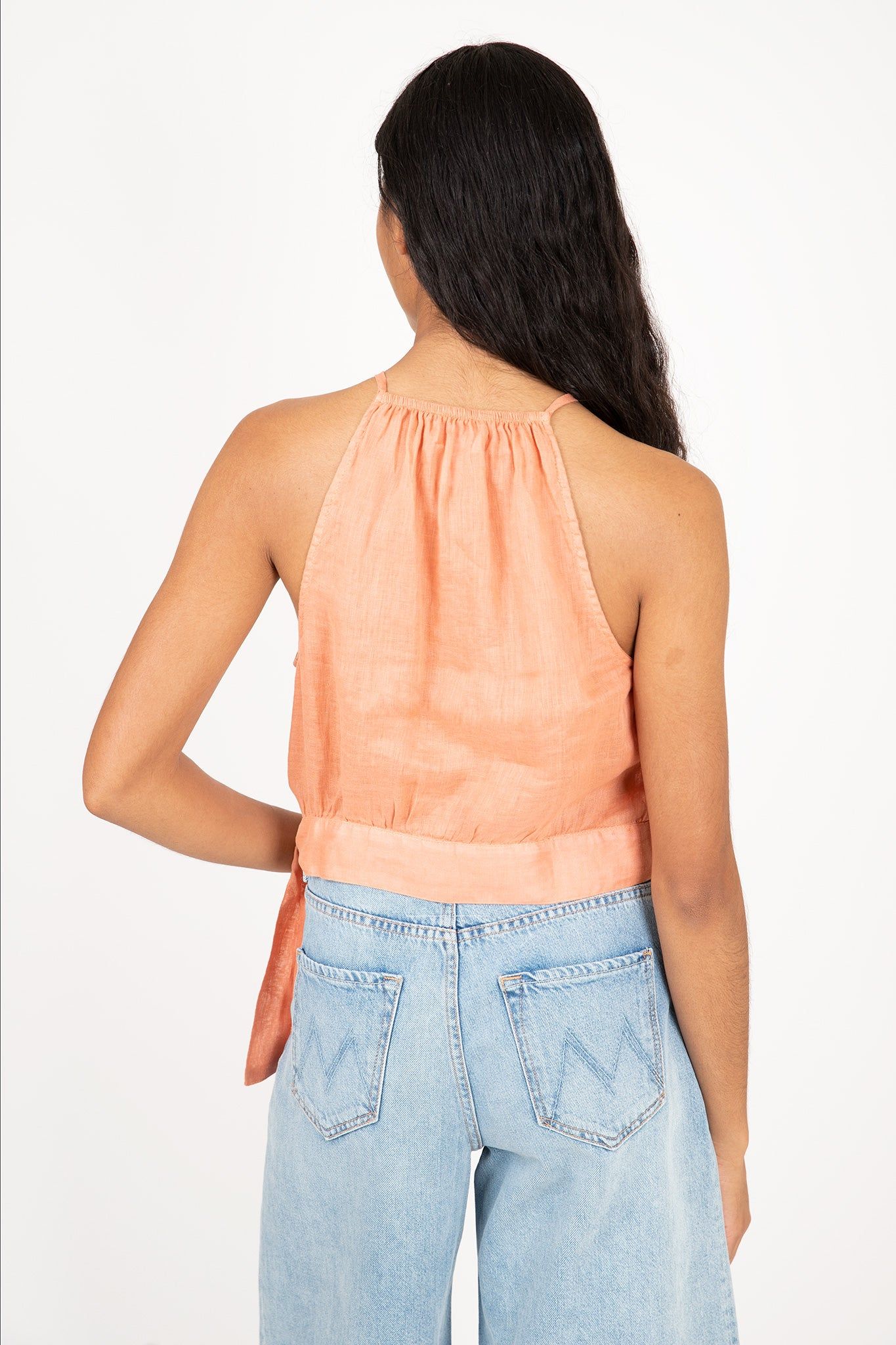 Side Tie Button Halter Top sold by Hills Dry Goods product image thumbnail 5