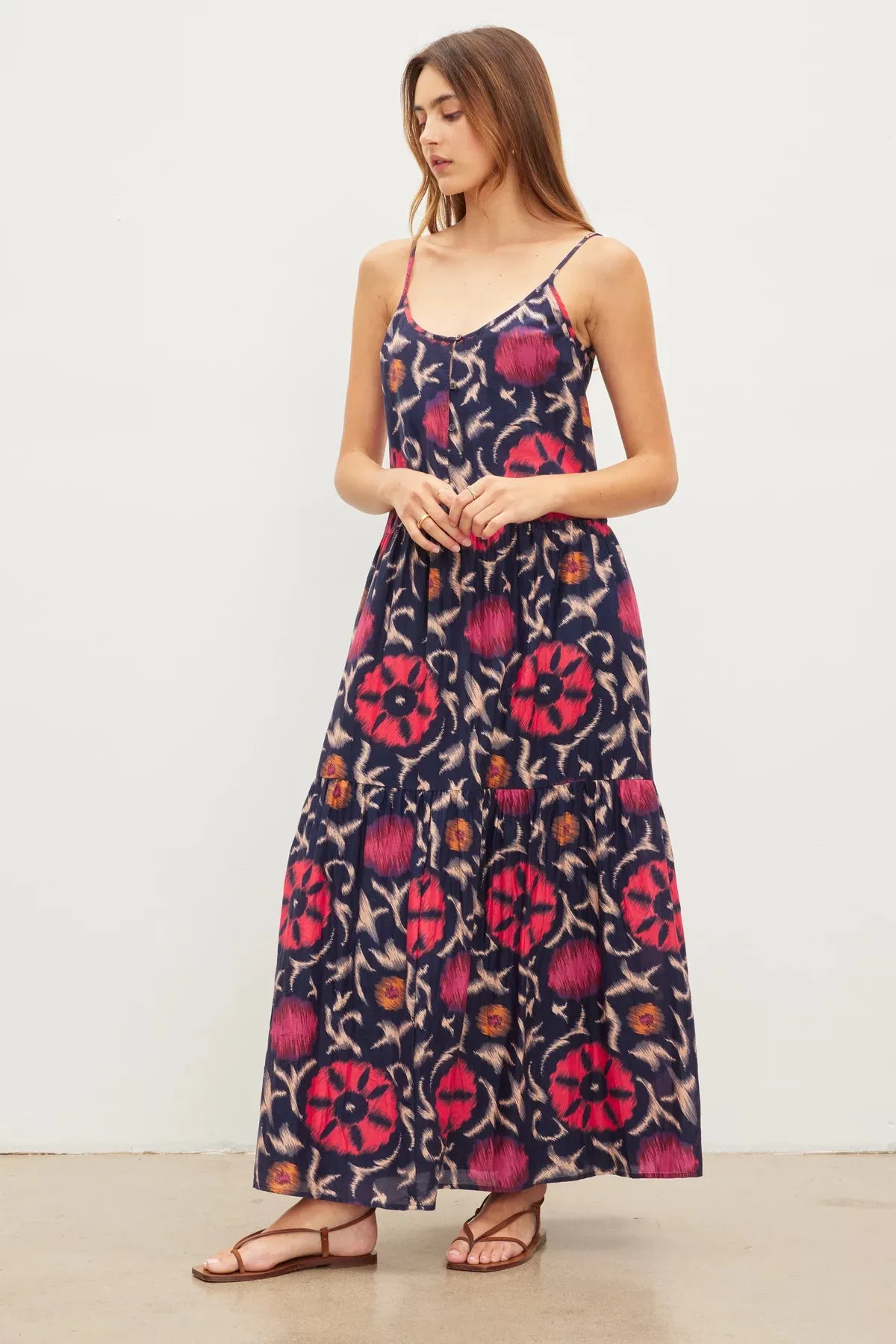 Kate Printed Silk Cotton Voile Tank Dress sold by Hills Dry Goods product image thumbnail 2