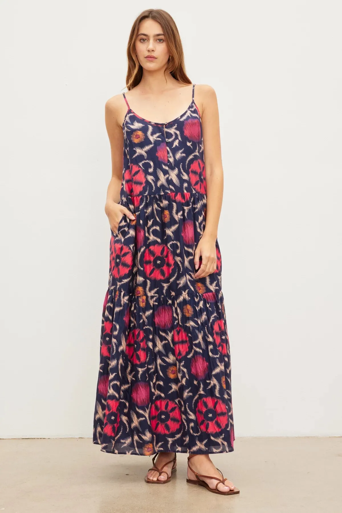 Kate Printed Silk Cotton Voile Tank Dress sold by Hills Dry Goods