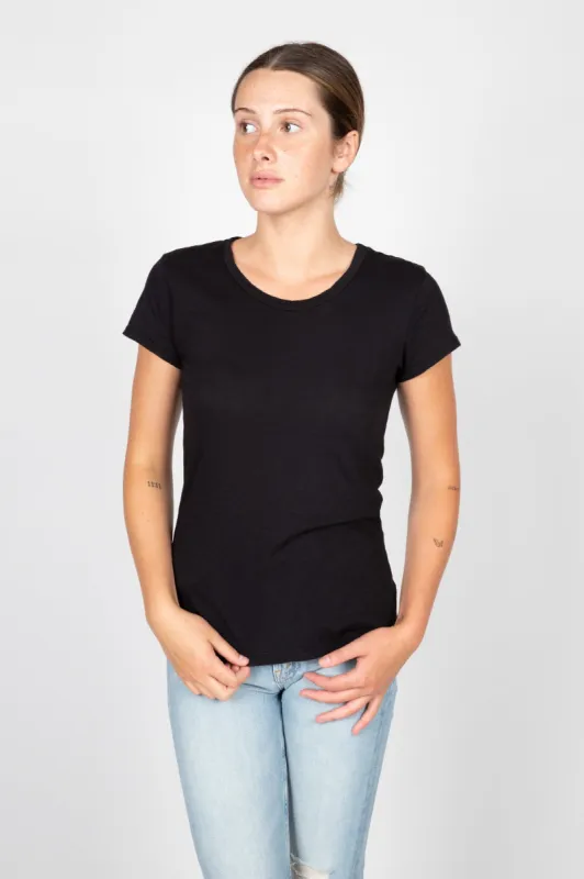 Odelia Cotton Slub Crew Neck Tee sold by Hills Dry Goods