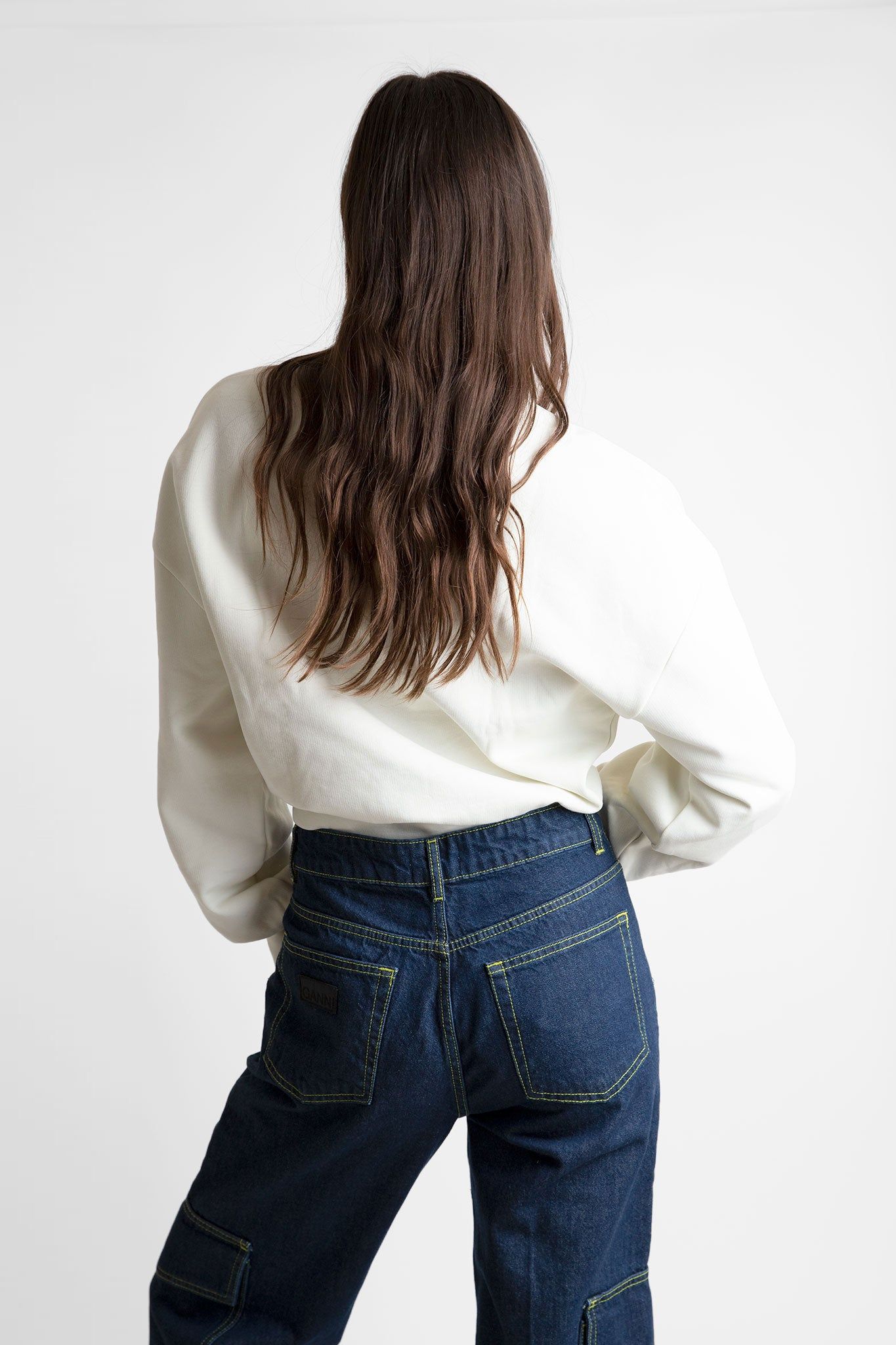 White Butterfly Sweatshirt sold by Hills Dry Goods product image thumbnail 3