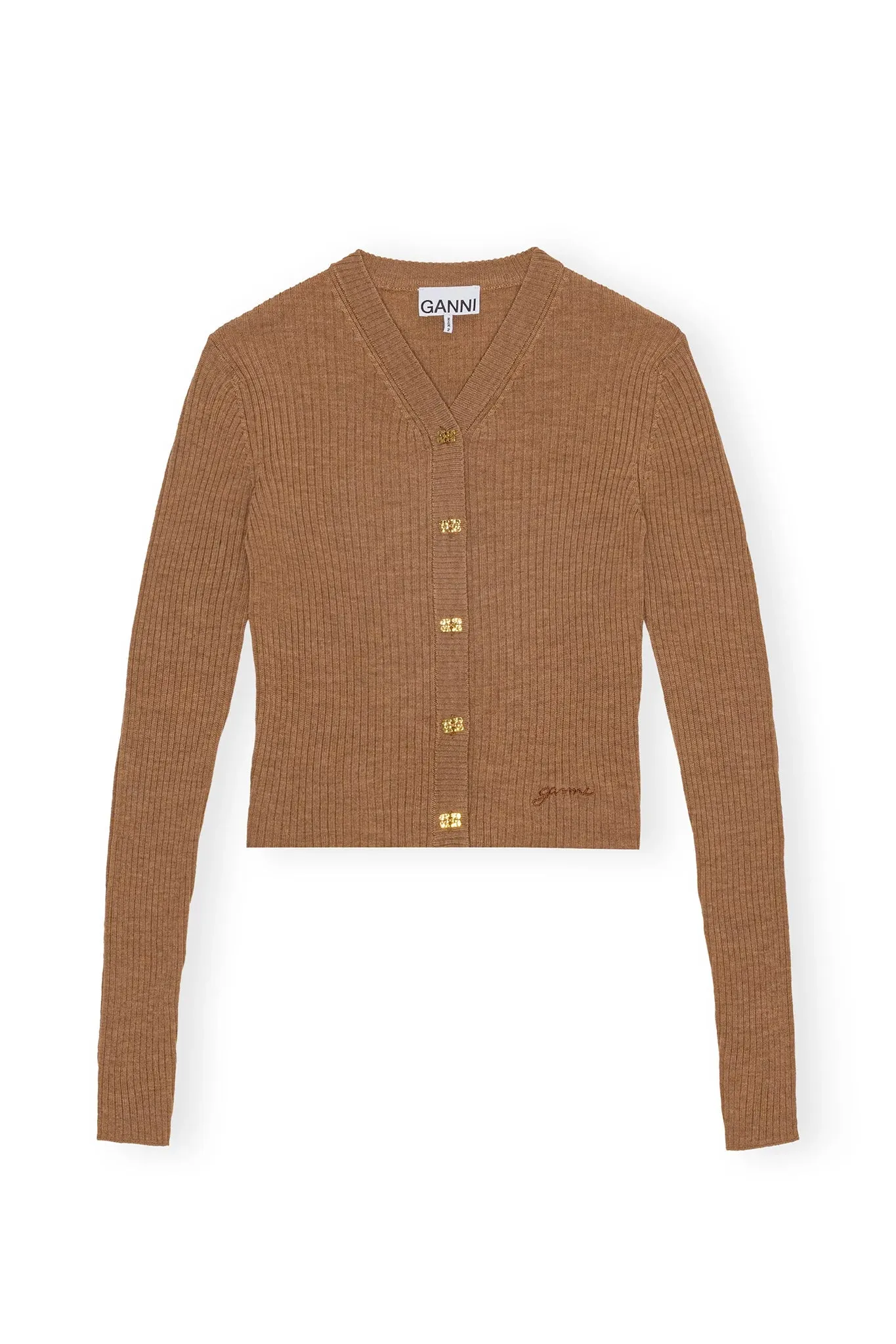 Mini Ribbed Merino Cardigan sold by Hills Dry Goods