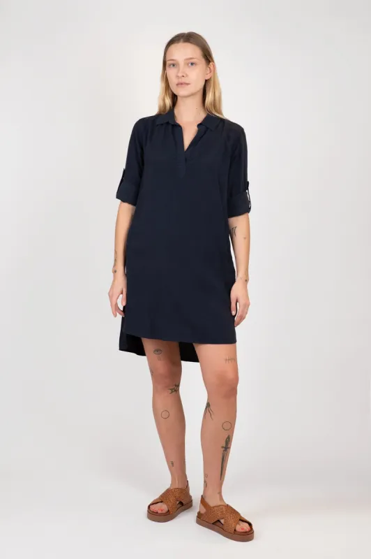 A-Line Rolled Tab Sleeve Dress sold by Hills Dry Goods