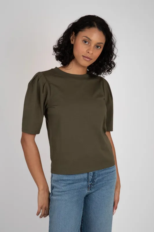 Draped Femme S/S Tee sold by Hills Dry Goods