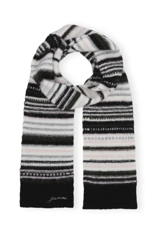 Striped Soft Wool Scarf sold by Hills Dry Goods