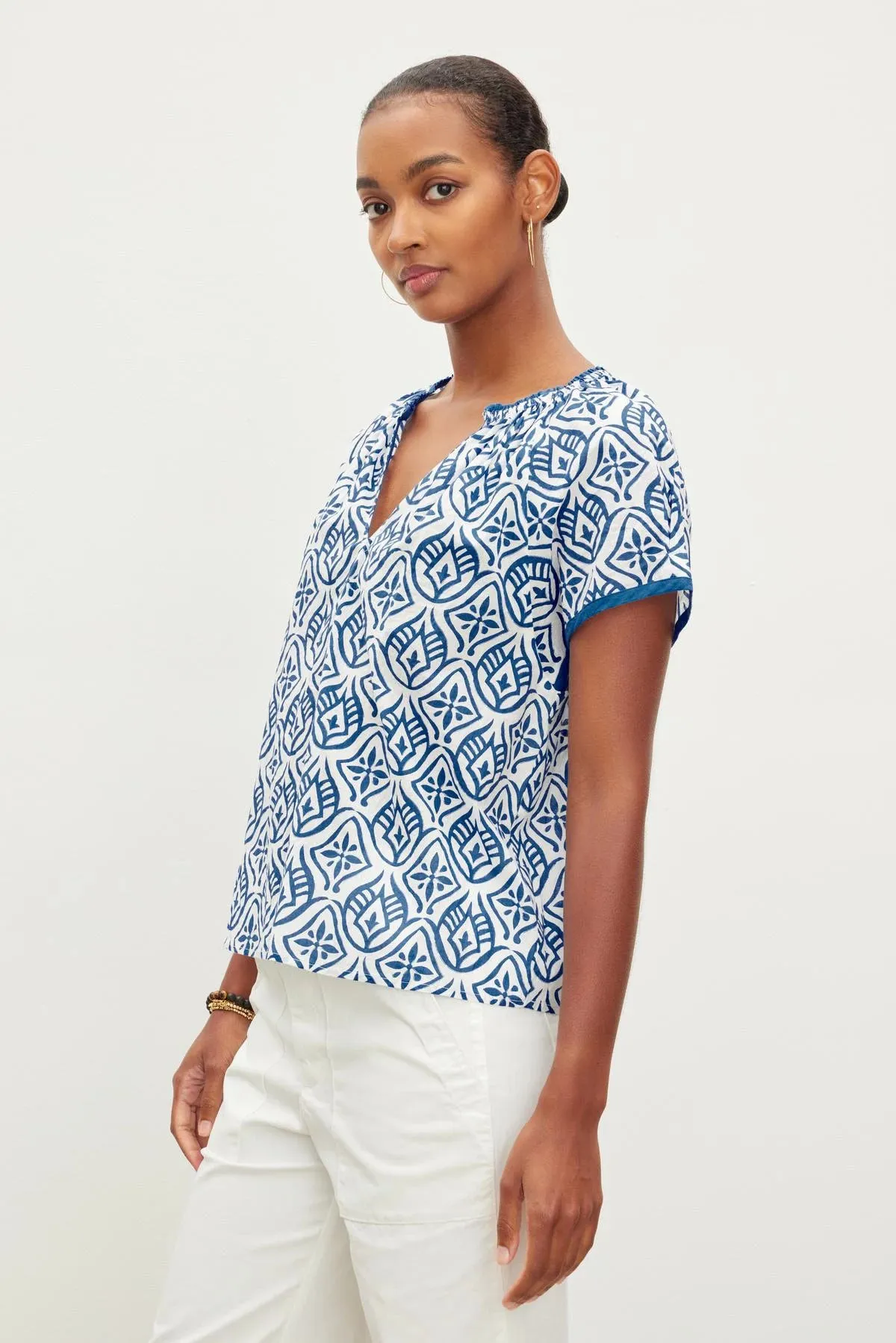 Ida Printed Boho Top sold by Hills Dry Goods product image thumbnail 2