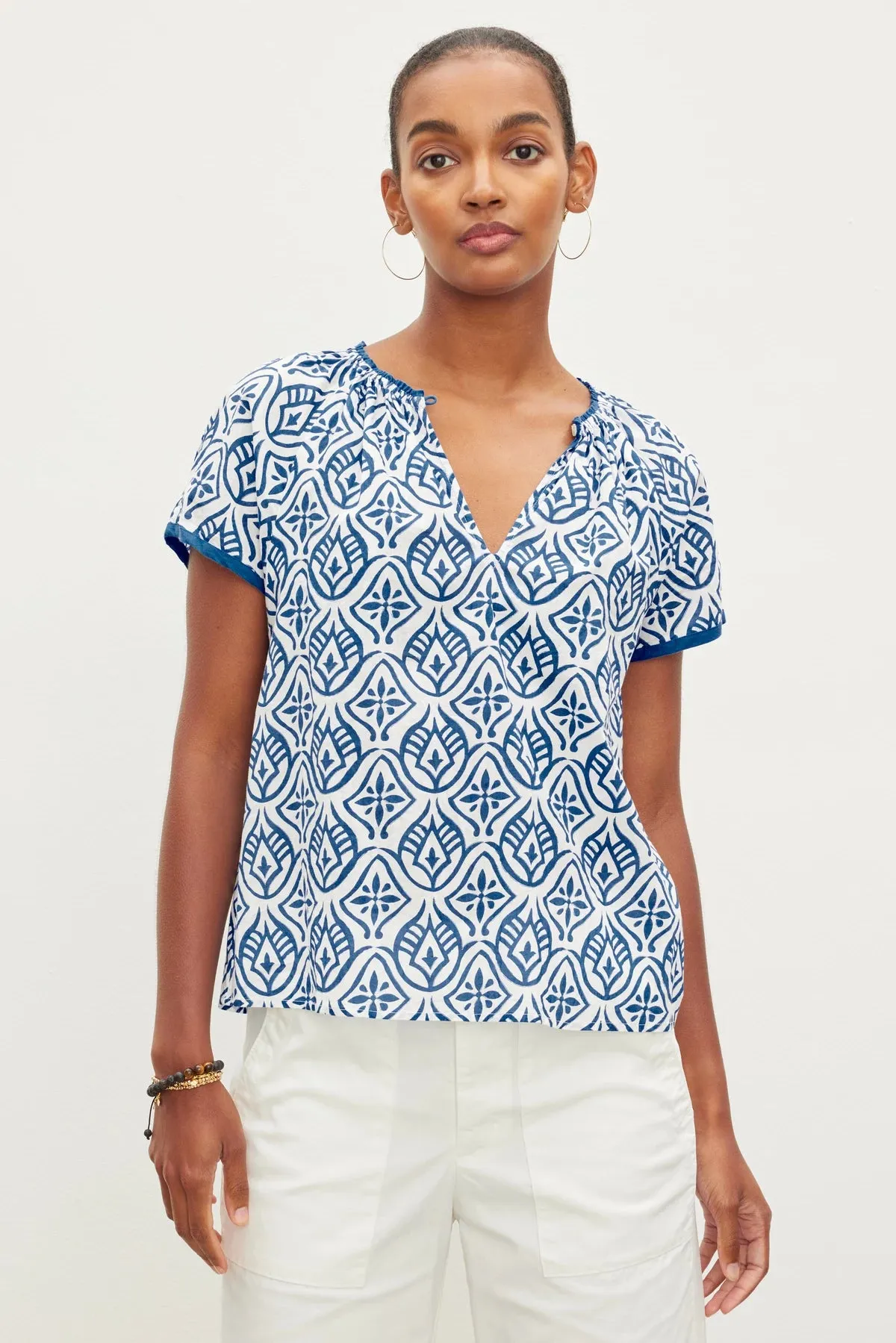 Ida Printed Boho Top sold by Hills Dry Goods
