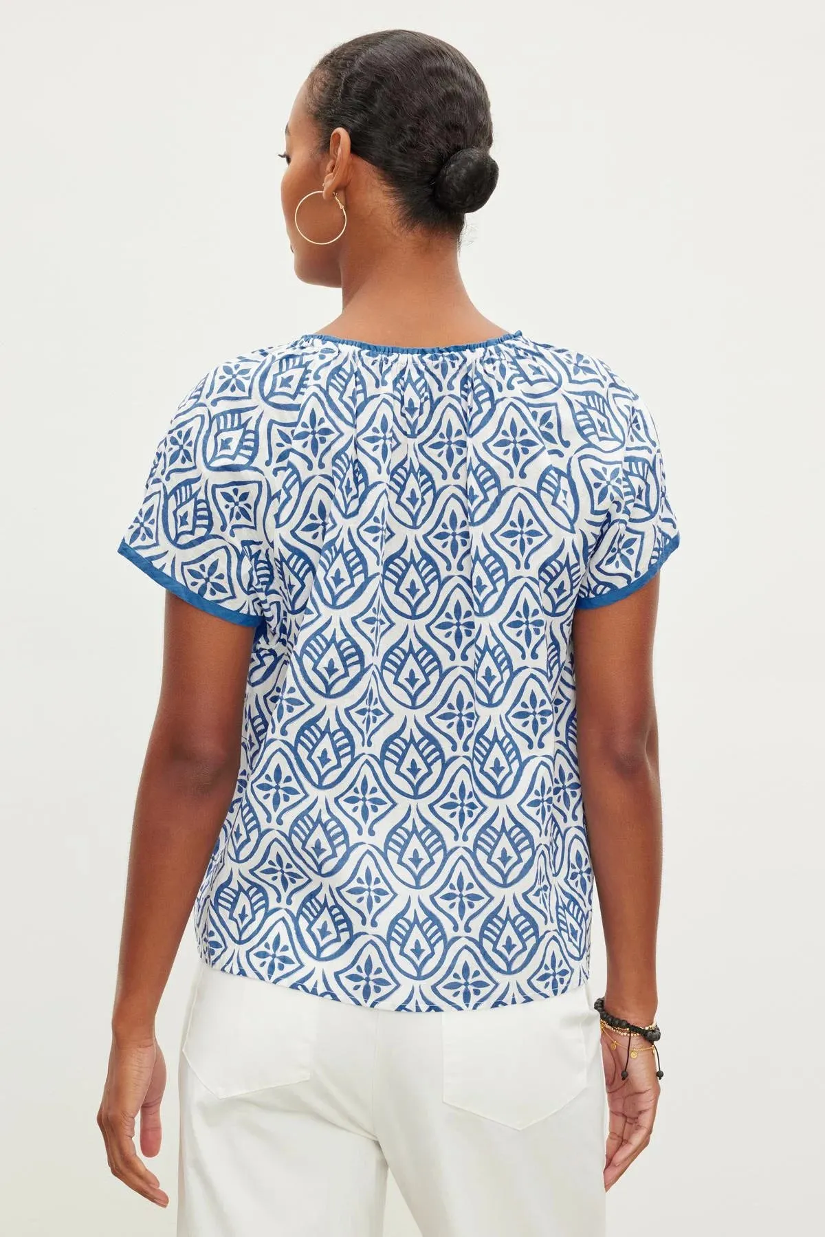 Ida Printed Boho Top sold by Hills Dry Goods product image thumbnail 3
