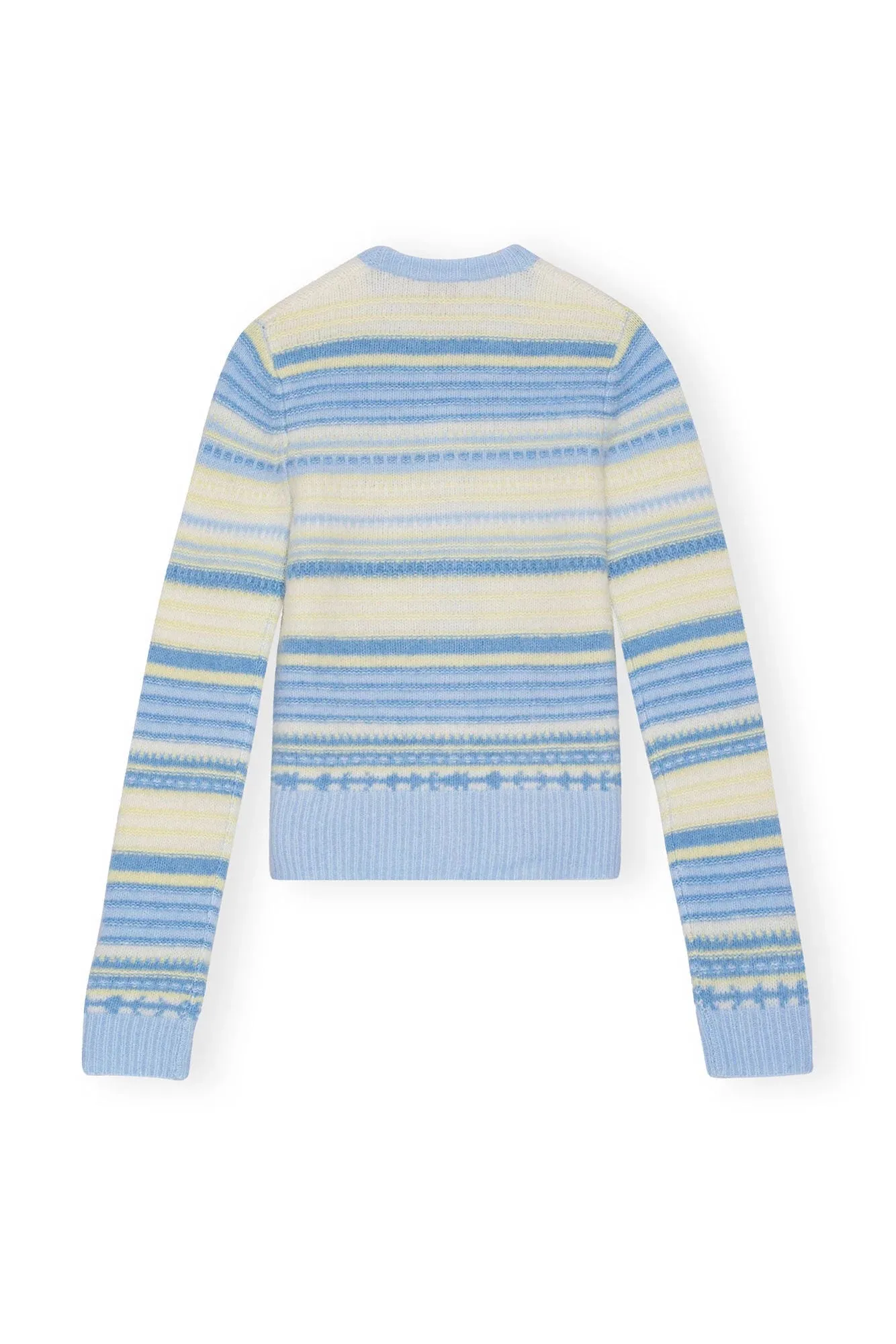 Blue Striped Soft Wool Cardigan sold by Hills Dry Goods product image thumbnail 5