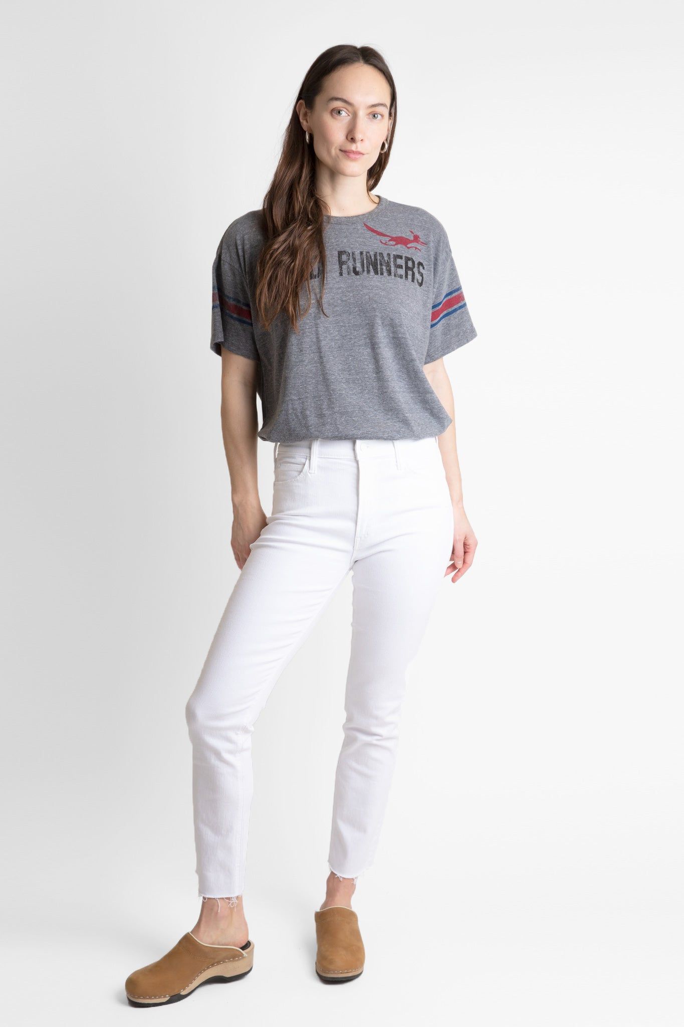 The Mid Rise Dazzler Ankle Fray sold by Hills Dry Goods