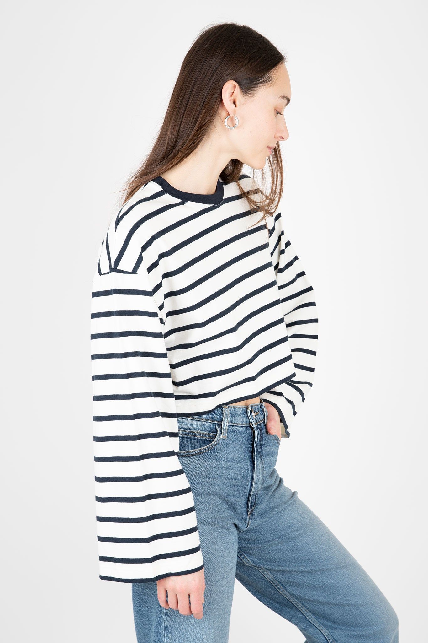 Crop Bell Sleeve Tee sold by Hills Dry Goods product image thumbnail 2