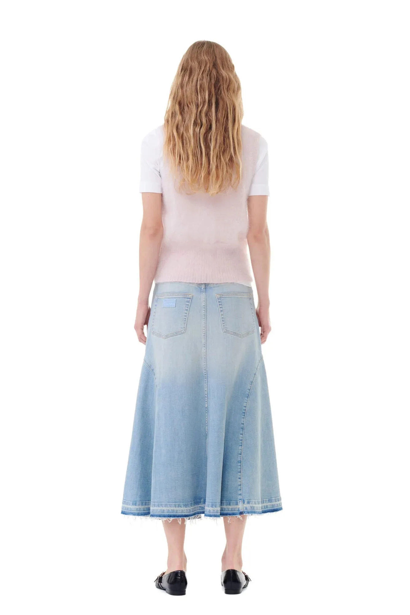 Pink Mohair Tie String Vest sold by Hills Dry Goods product image thumbnail 4