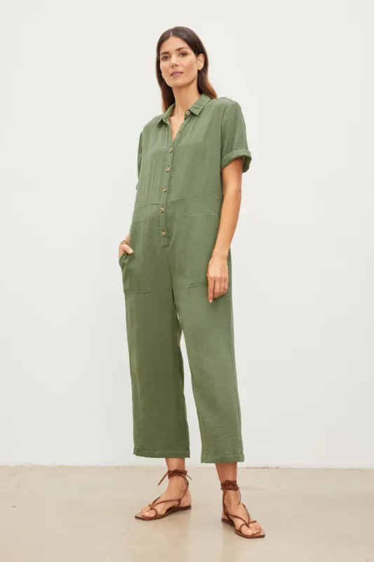 Elia Cotton Gauze Jumpsuit sold by Hills Dry Goods