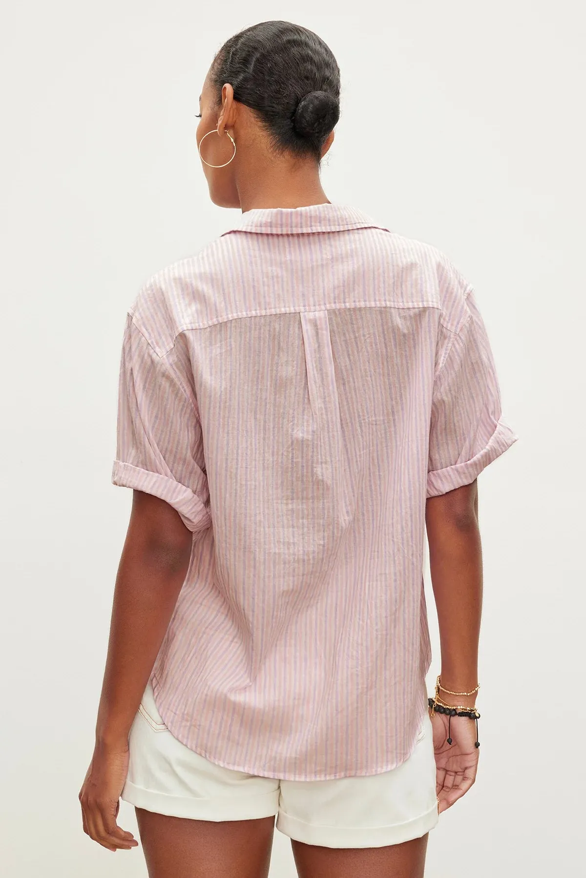 Mika Striped Short Sleeve Shirt sold by Hills Dry Goods product image thumbnail 3