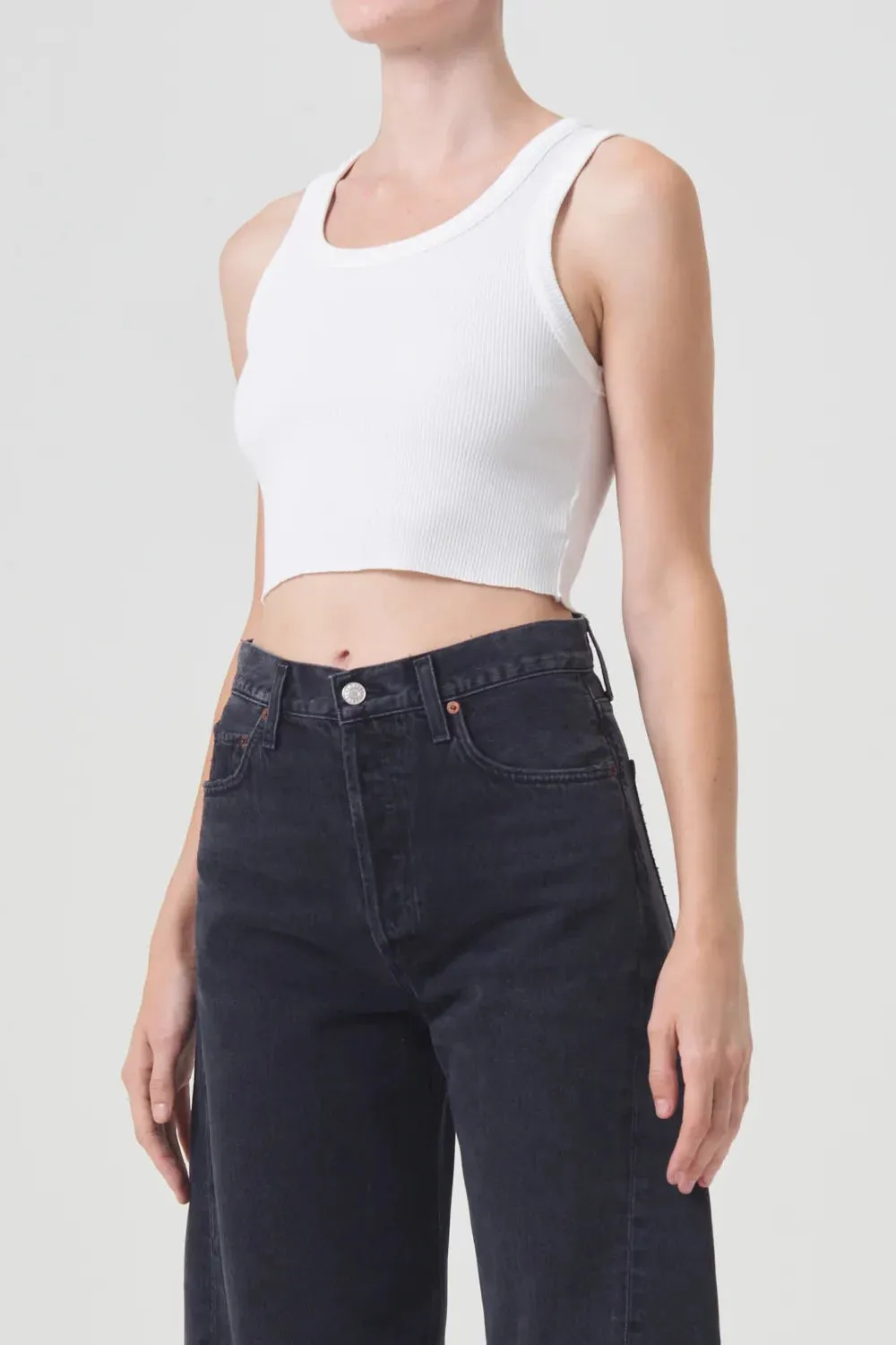 Cropped Poppy Tank sold by Hills Dry Goods