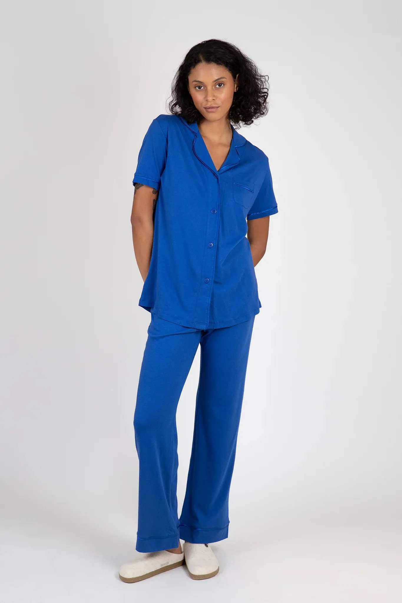 Bella Short Sleeve Top & Pant Pajama Set sold by Hills Dry Goods
