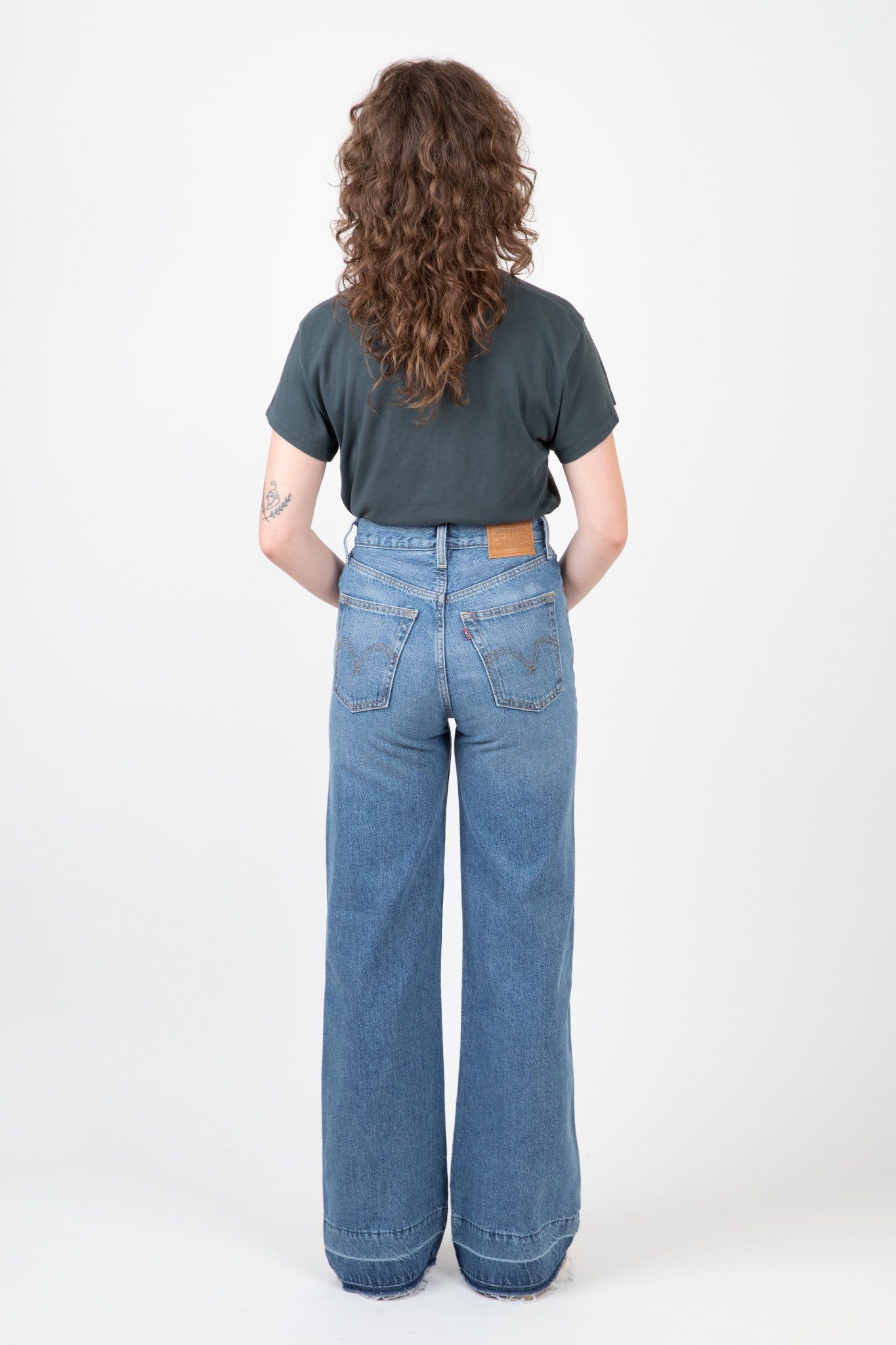 Ribcage Wide Leg Jeans sold by Hills Dry Goods product image thumbnail 3