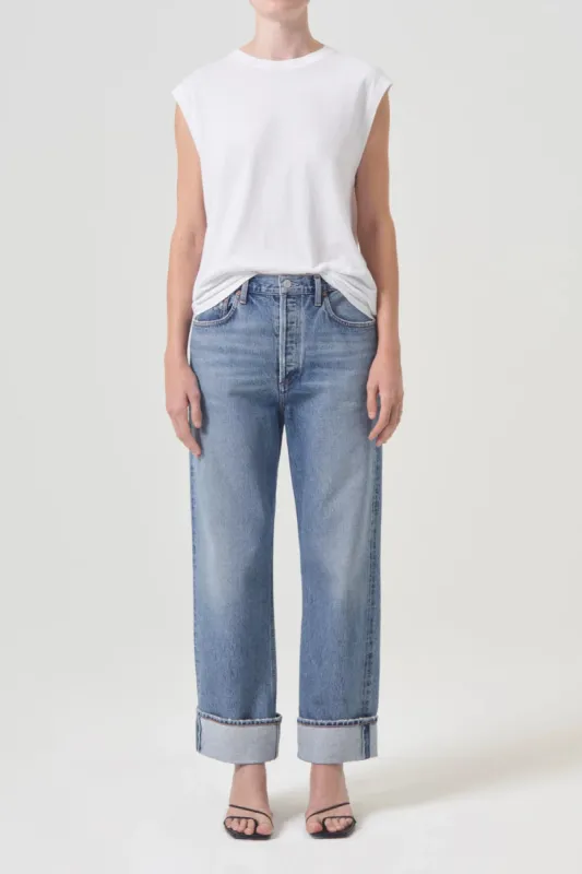 Fran Low Slung Straight sold by Hills Dry Goods