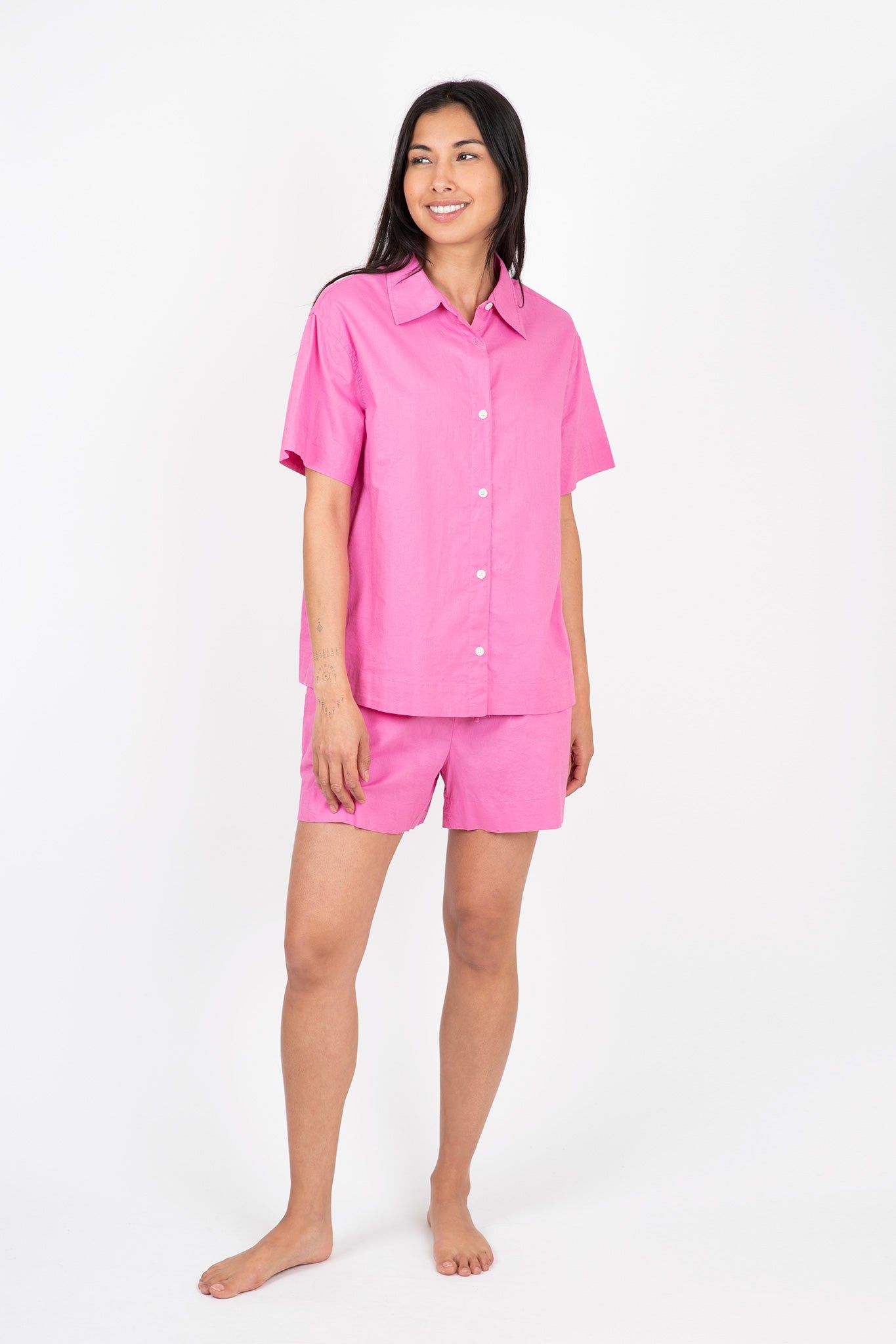Organic Sandwashed Cotton Printed Short PJ Set sold by Hills Dry Goods product image thumbnail 2