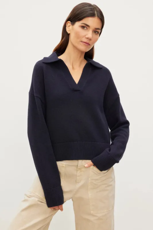 Lucie Polo Sweater sold by Hills Dry Goods