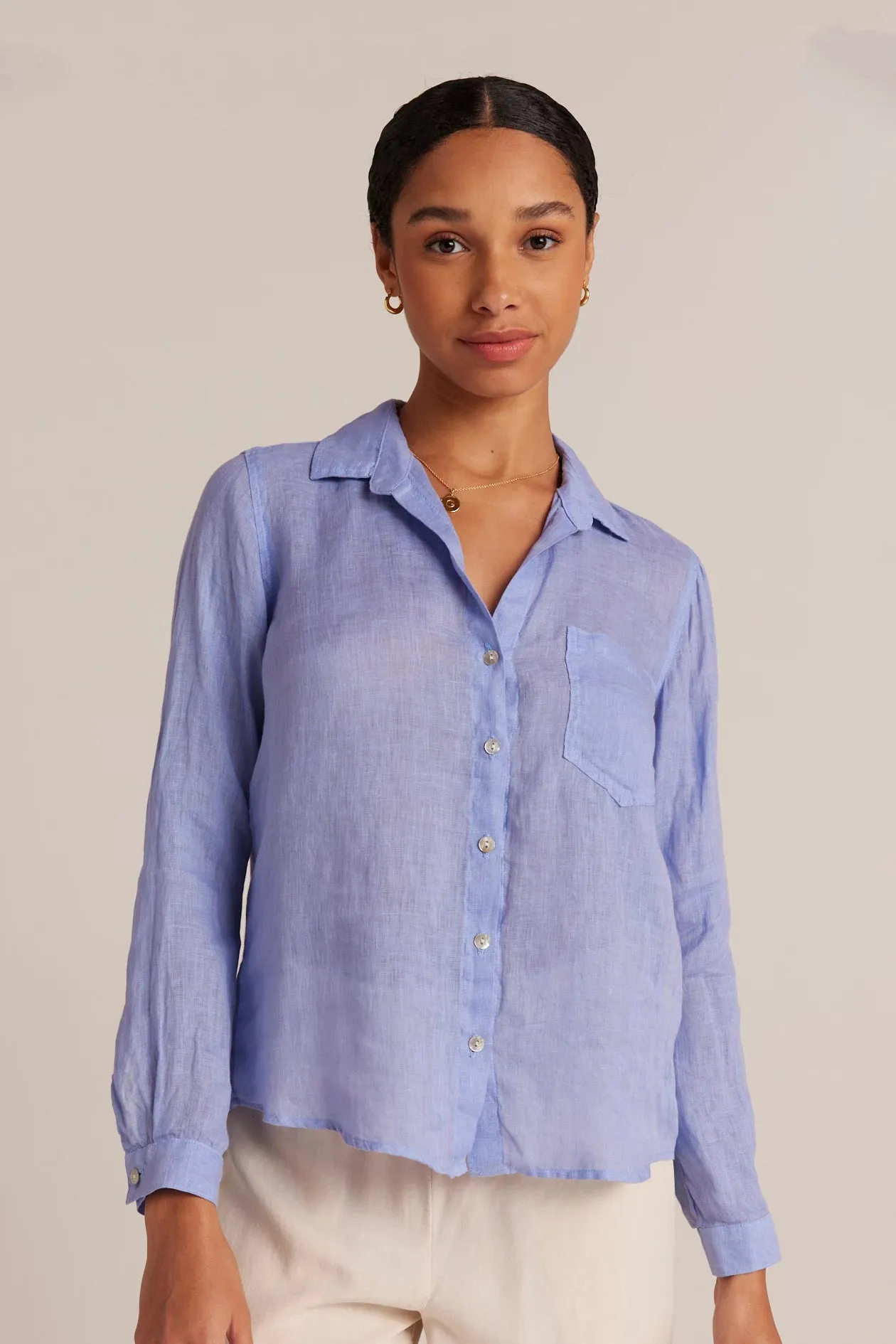 Linen Pocket Button Down sold by Hills Dry Goods