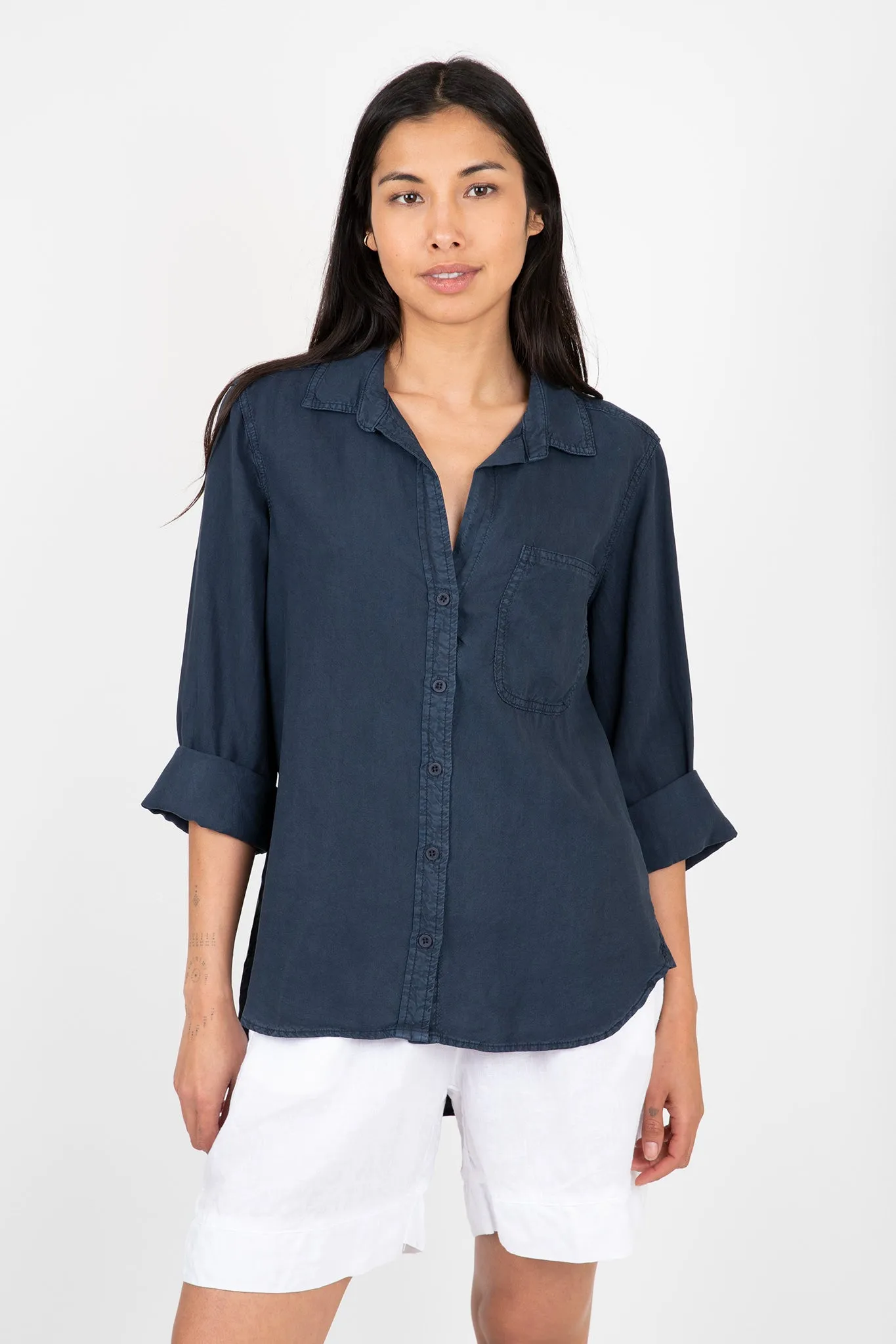 Shirt Tail Button Down sold by Hills Dry Goods