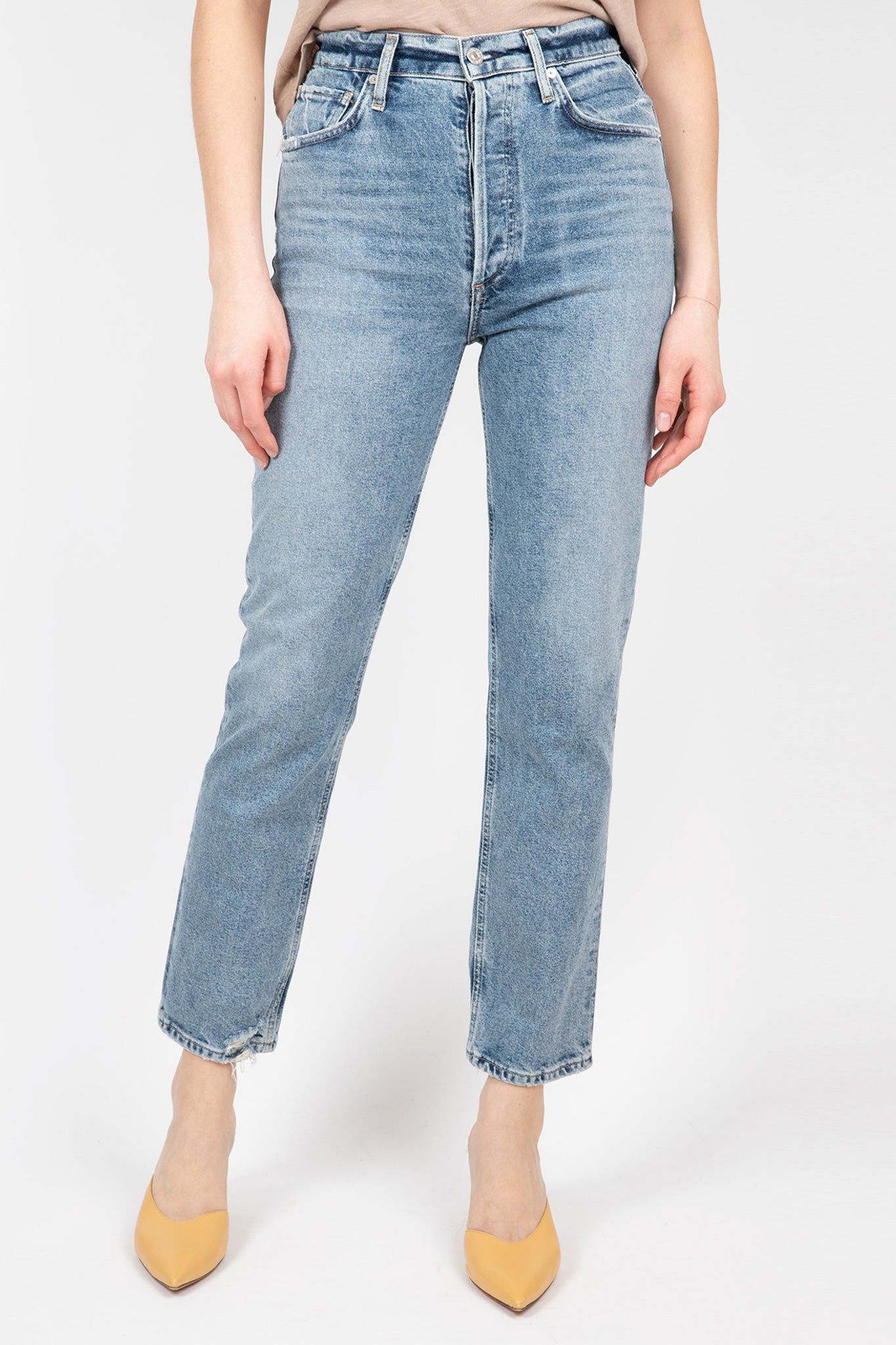 Sabine High Rise Straight sold by Hills Dry Goods