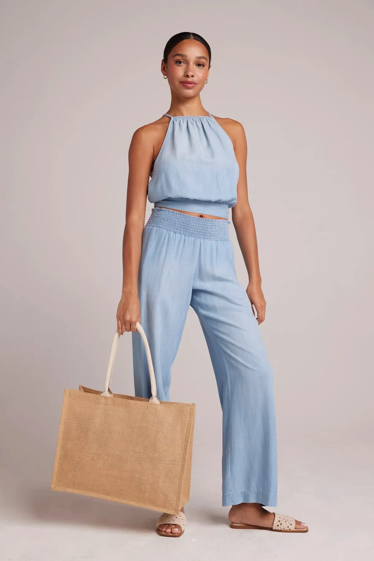 Side Tie Button Halter sold by Hills Dry Goods product image thumbnail 2