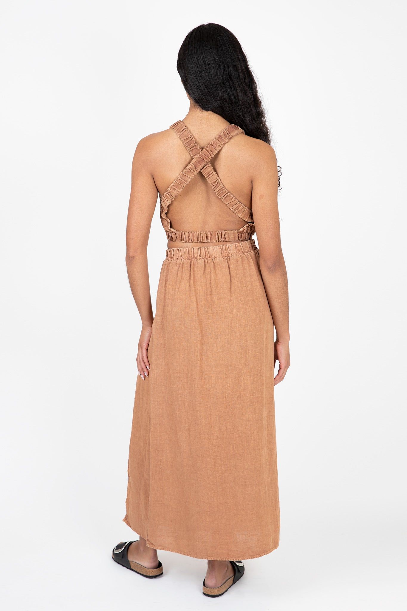 High Waist Linen Maxi Skirt sold by Hills Dry Goods product image thumbnail 4