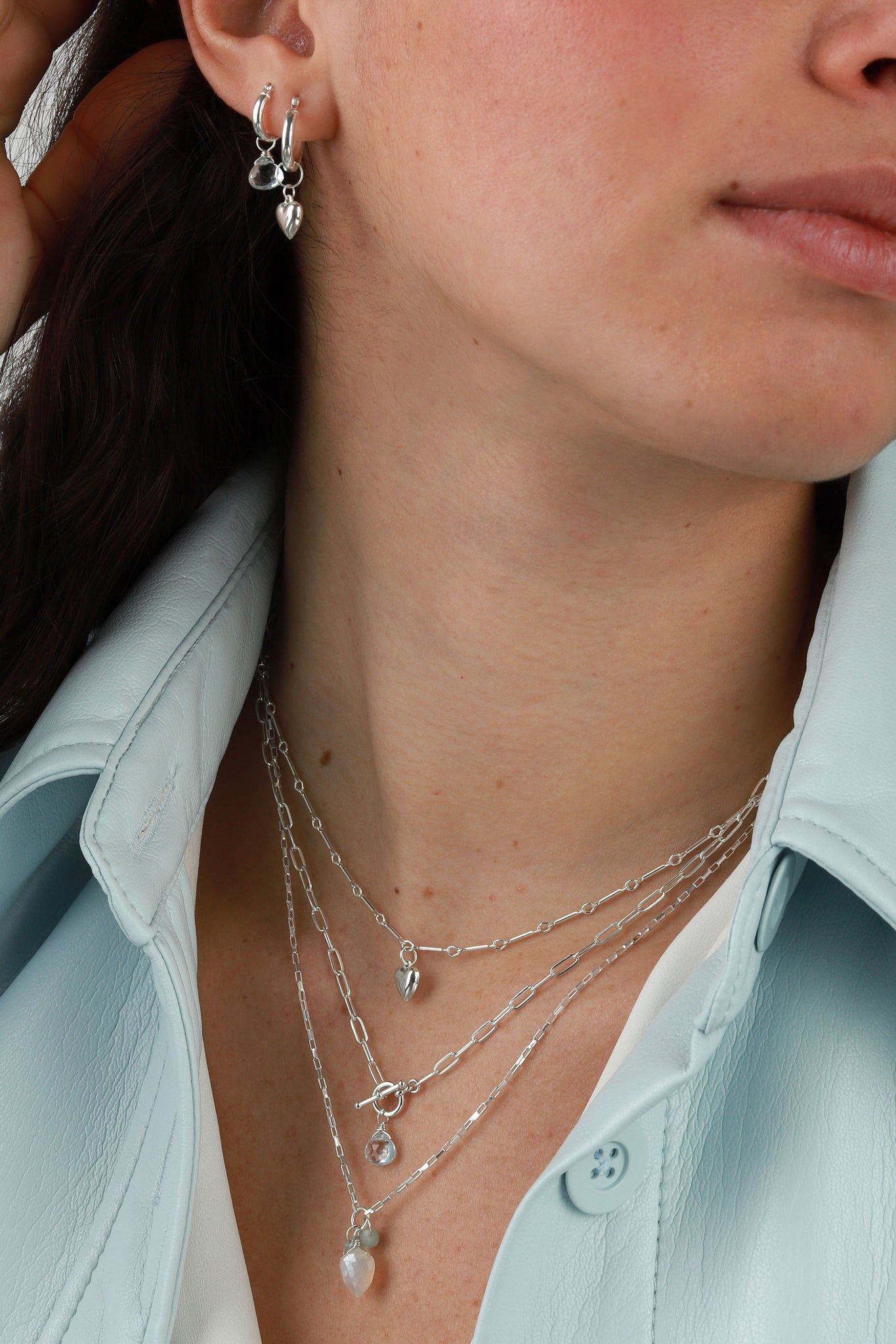 18" Small Paperclip Toggle Necklace sold by Hills Dry Goods product image thumbnail 2