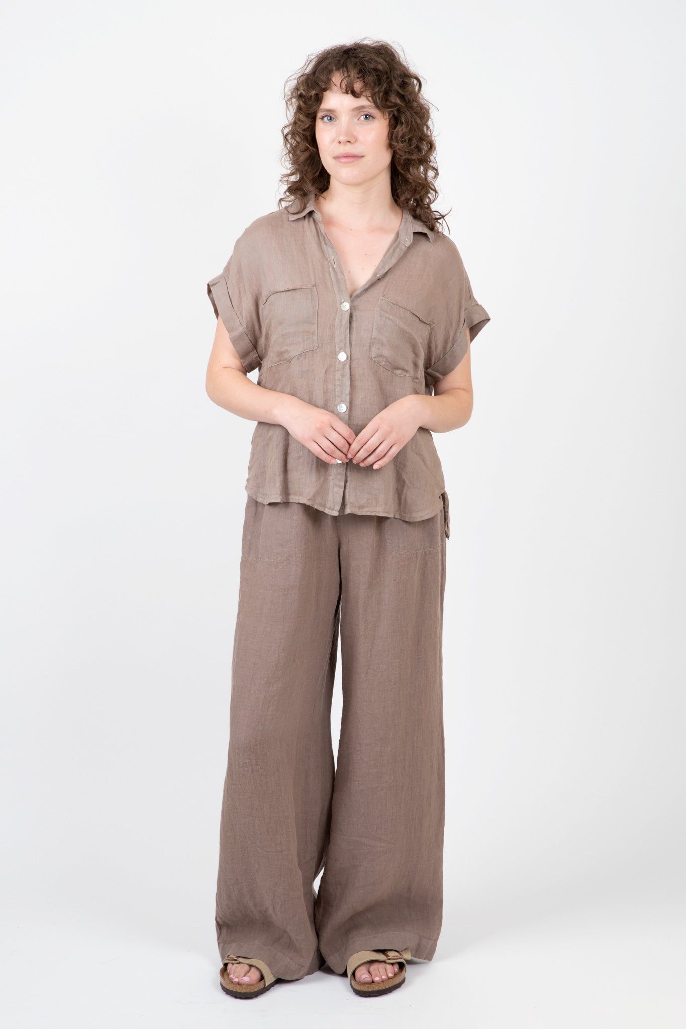 Linen Two Pocket Short Sleeve Shirt sold by Hills Dry Goods product image thumbnail 2