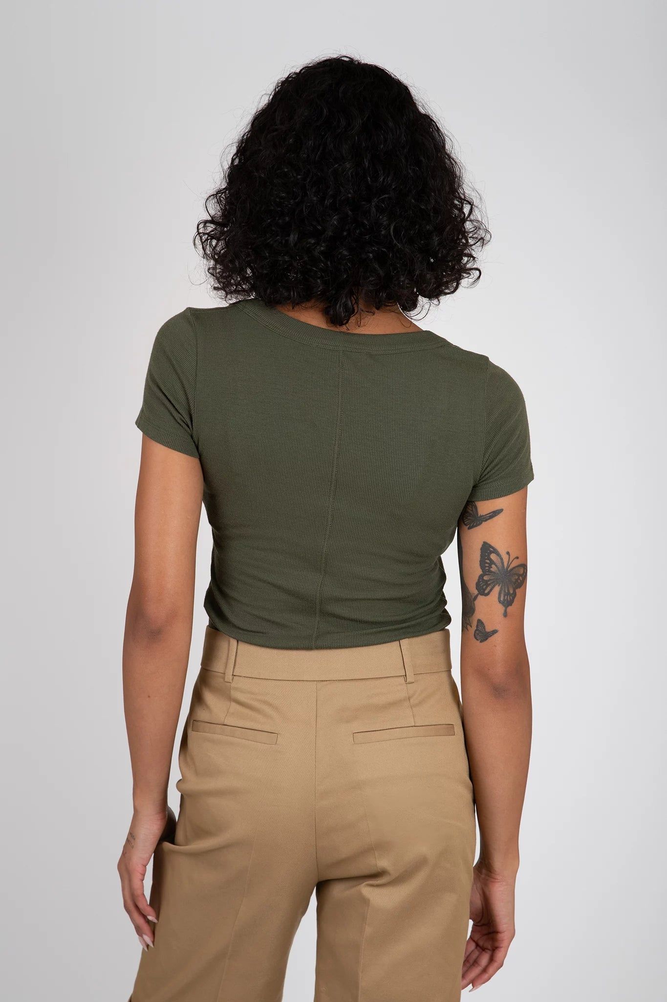 Rib Baby Tee sold by Hills Dry Goods product image thumbnail 4