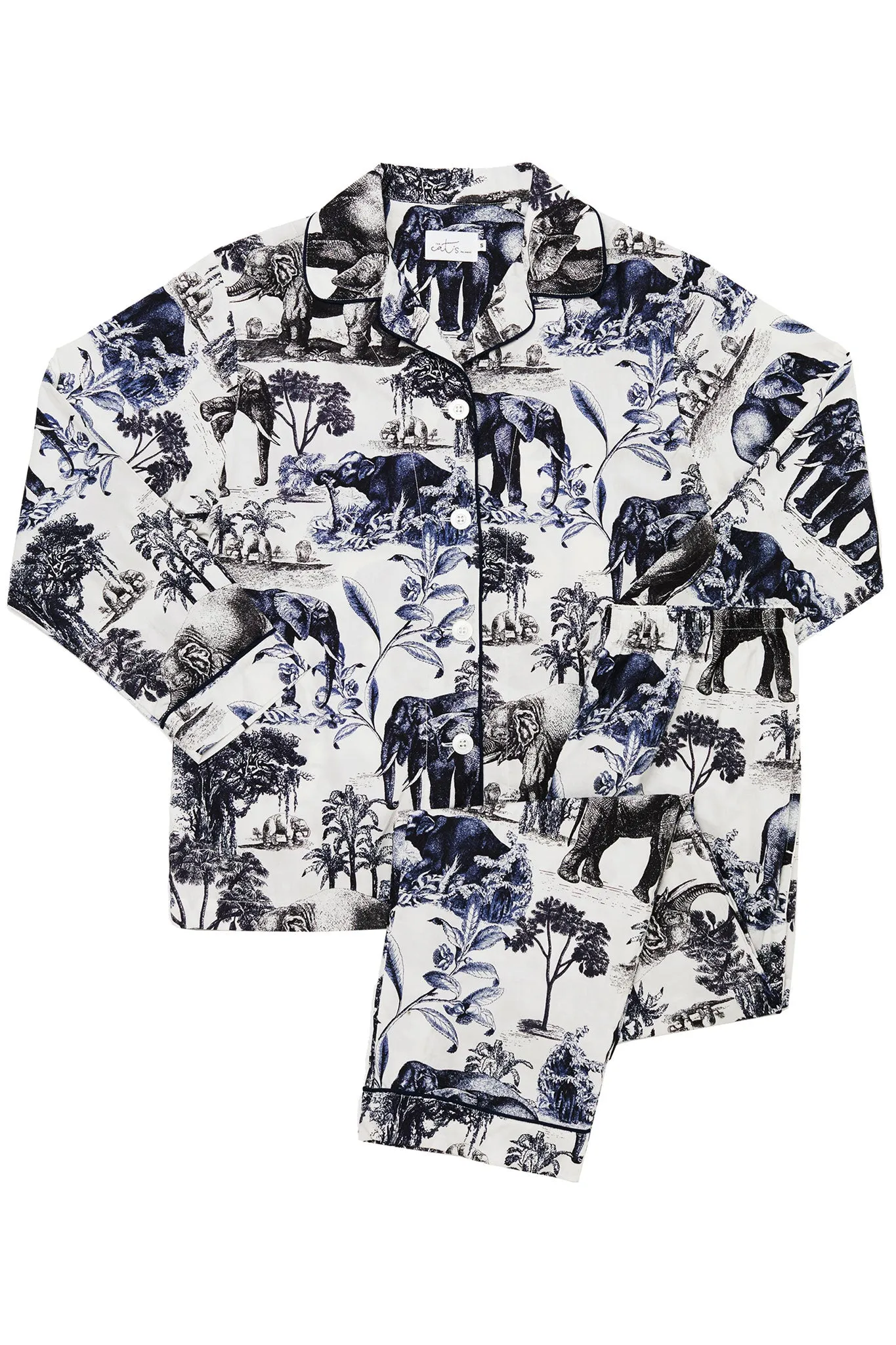 Safari Toile Luxe Pima Cotton Pajama Set sold by Hills Dry Goods