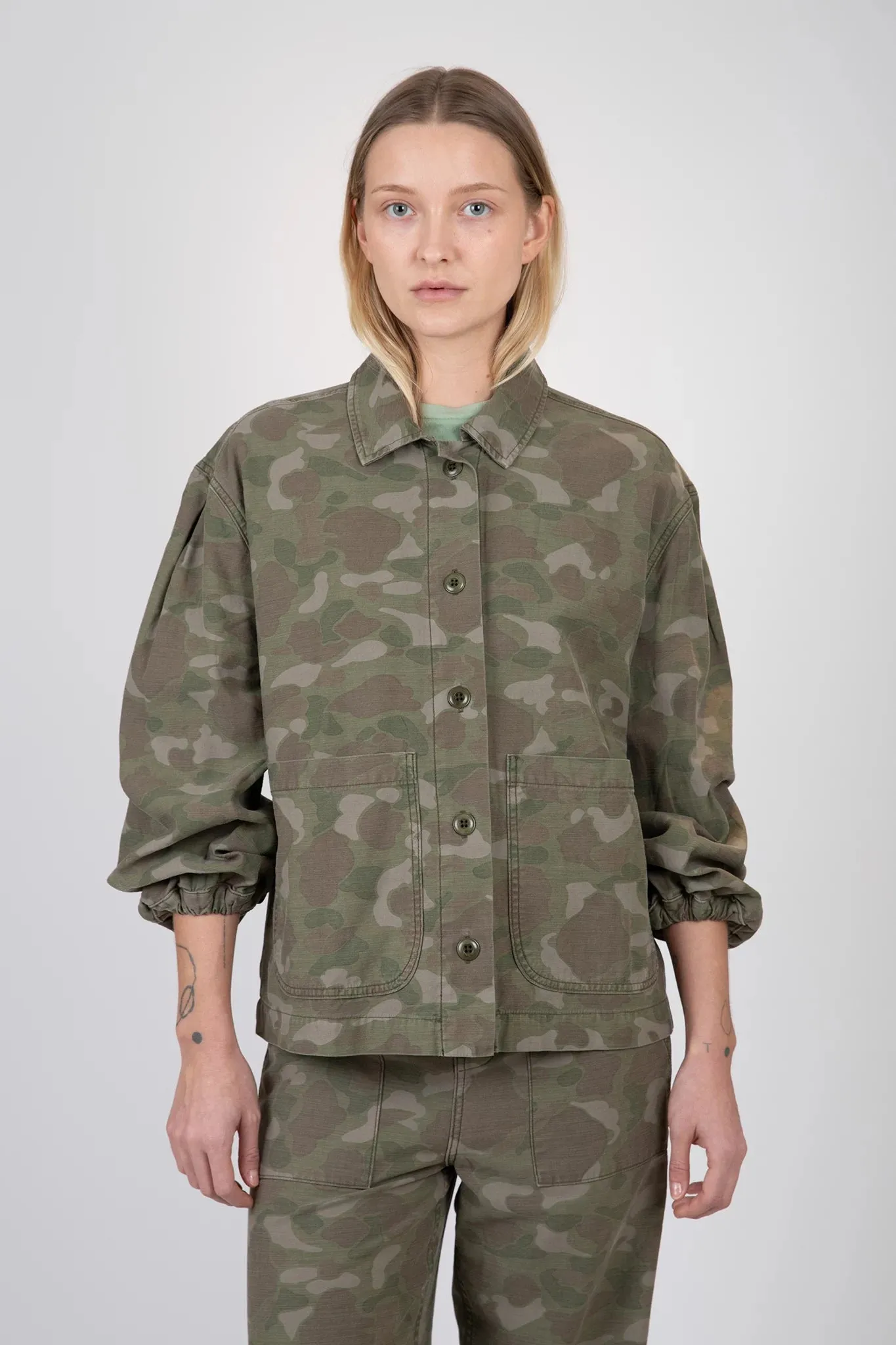 The Blouson Sleeve Chore Jacket sold by Hills Dry Goods product image thumbnail 3