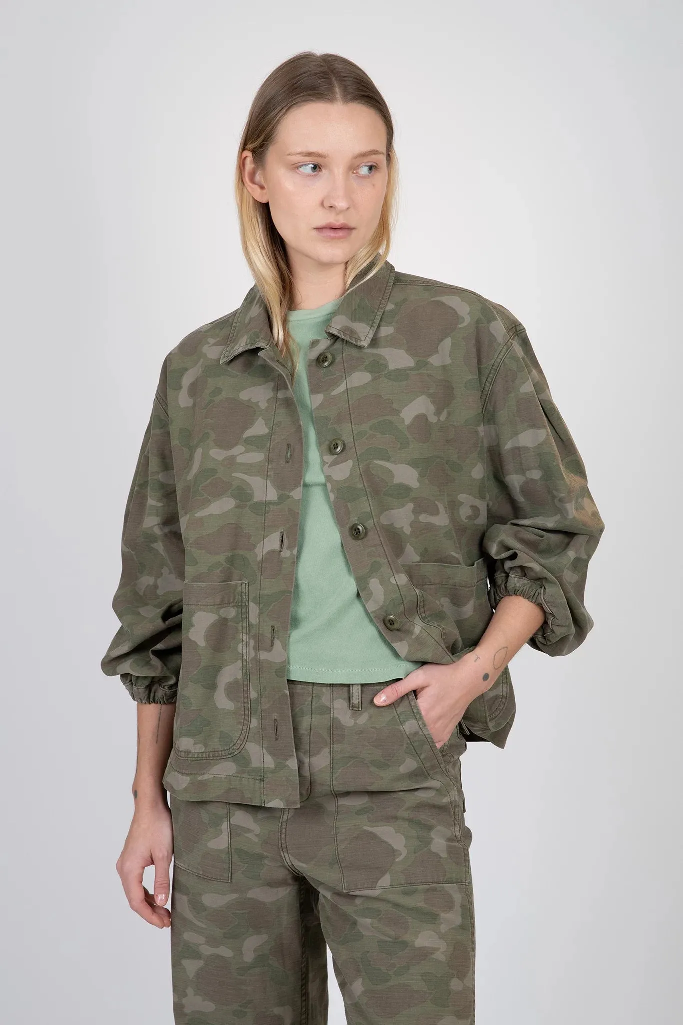 The Blouson Sleeve Chore Jacket sold by Hills Dry Goods product image thumbnail 2