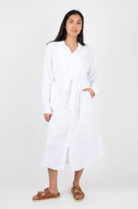 Jora Linen Button-Up Dress sold by Hills Dry Goods