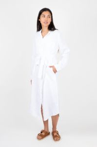 Jora Linen Button-Up Dress sold by Hills Dry Goods