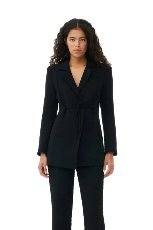 Textured Suiting Tie String Blazer sold by Hills Dry Goods
