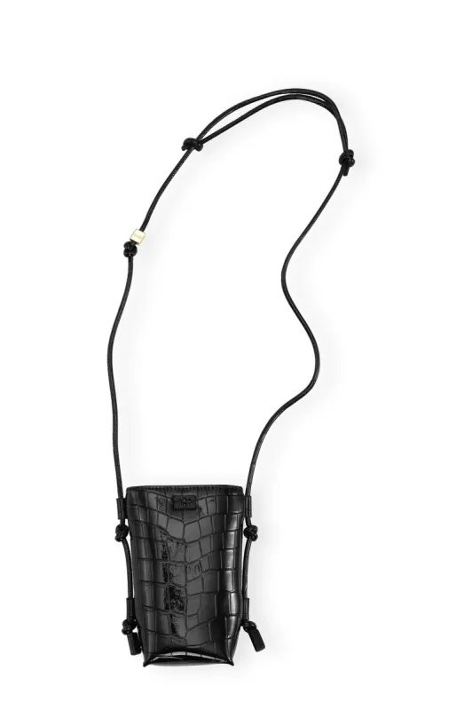 Bou Crossbody Bag Patent Croco sold by Hills Dry Goods