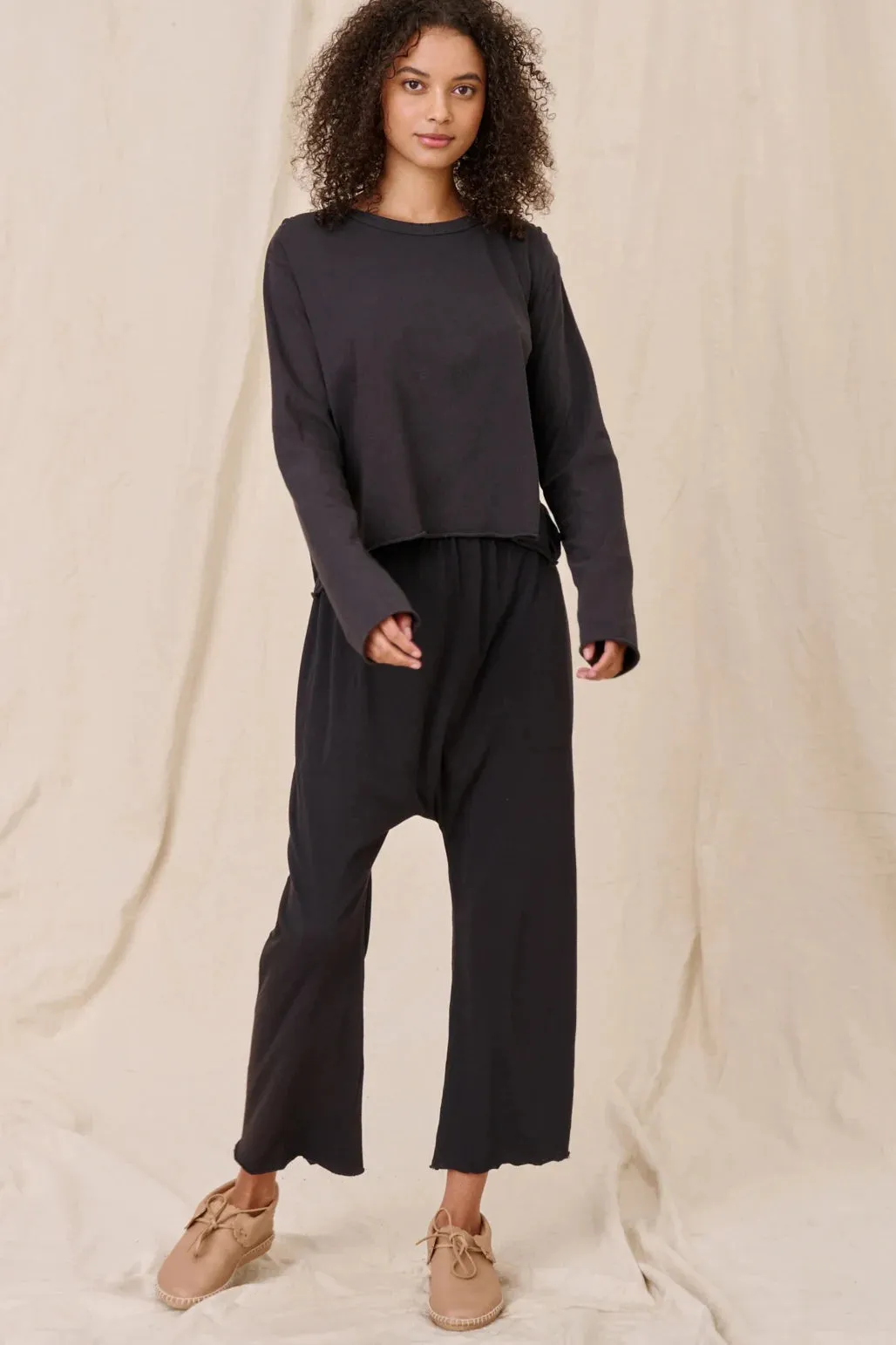 The Long Sleeve Crop Tee sold by Hills Dry Goods product image thumbnail 3