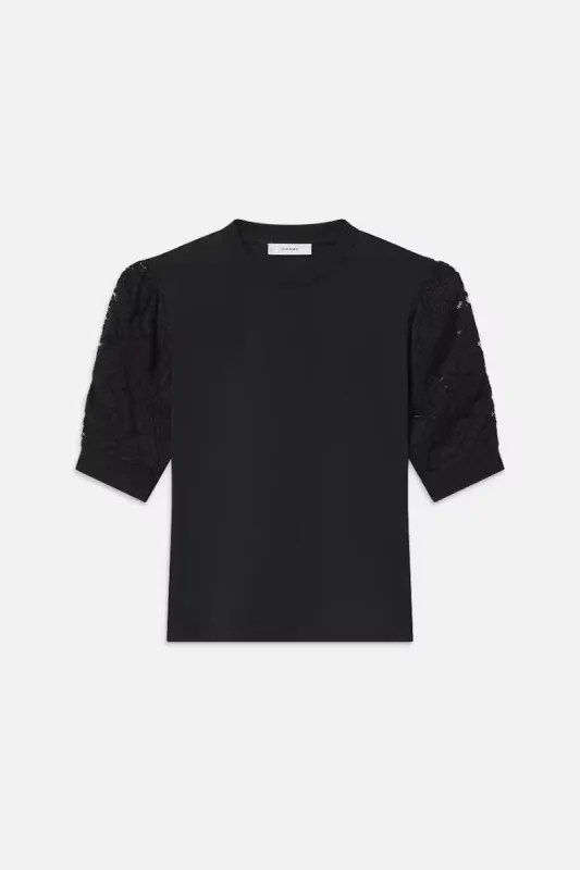 Lace Sleeve Frankie Tee sold by Hills Dry Goods
